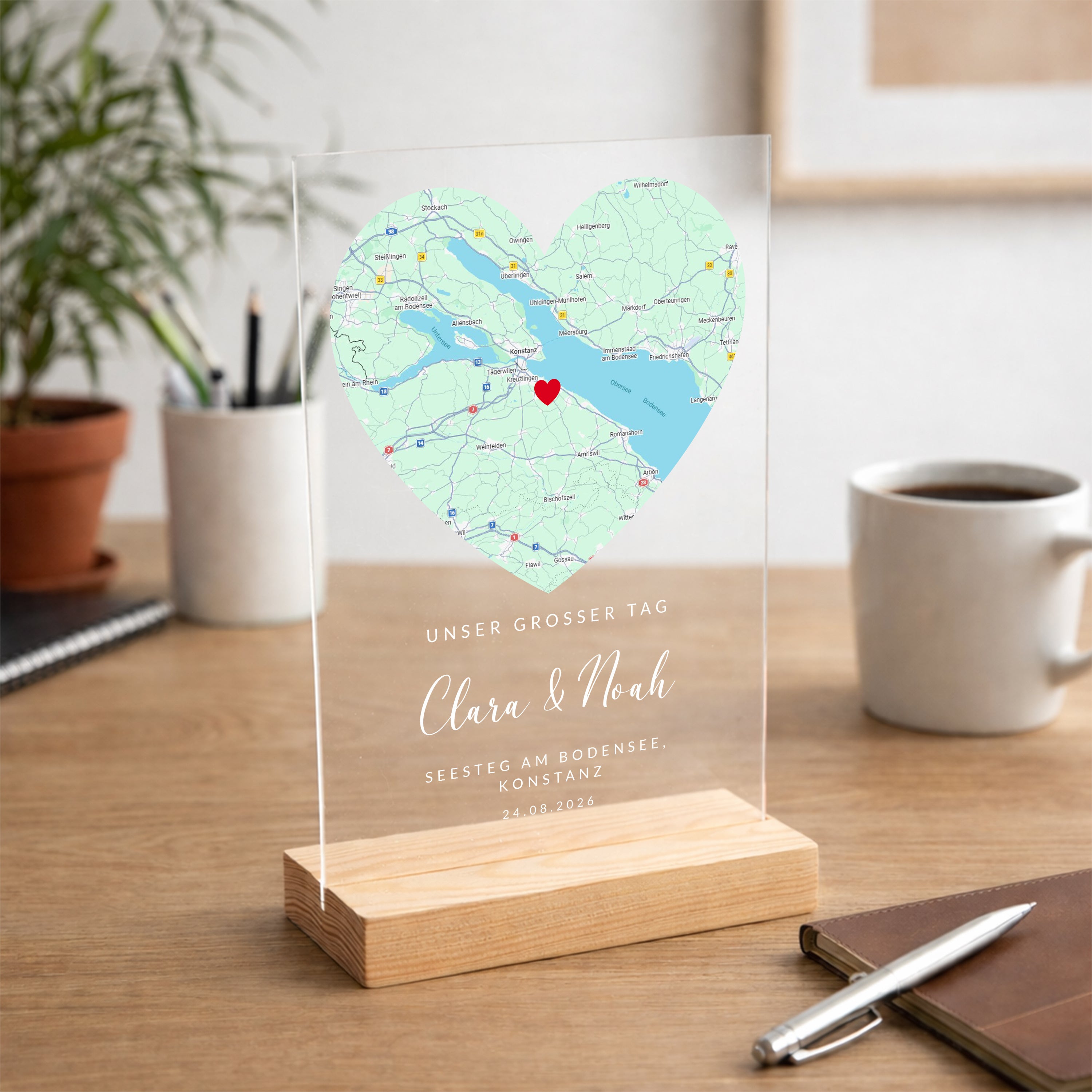 Statuette zum Hochzeitstag UNSER GROSSER TAG