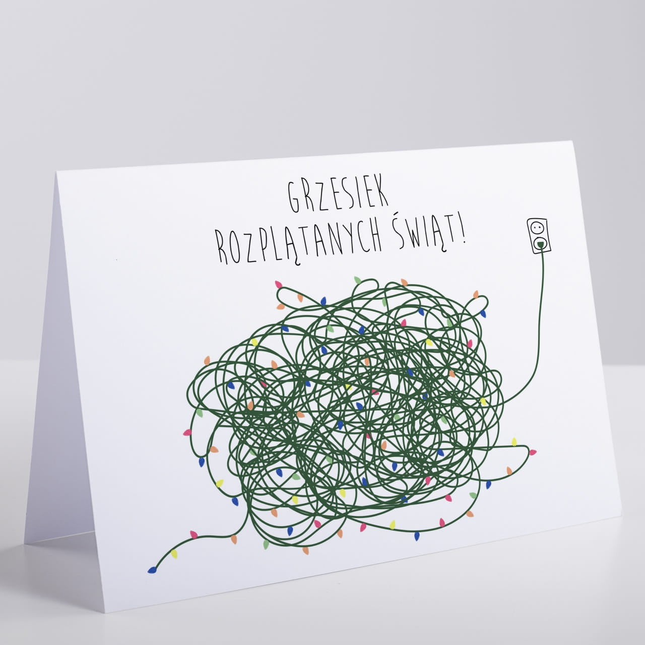 Śmieszna kartka świąteczna - Rozplątanych świąt!