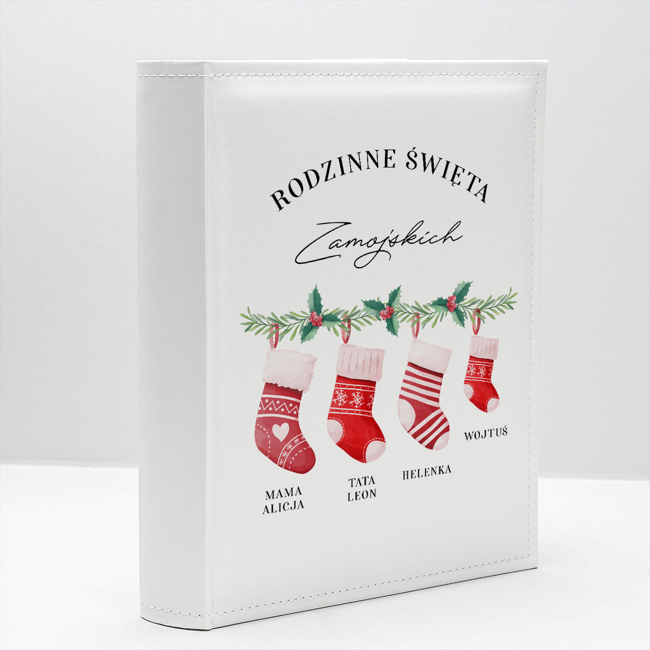 Personalizowany album na Gwiazdkę - rodzinne święta