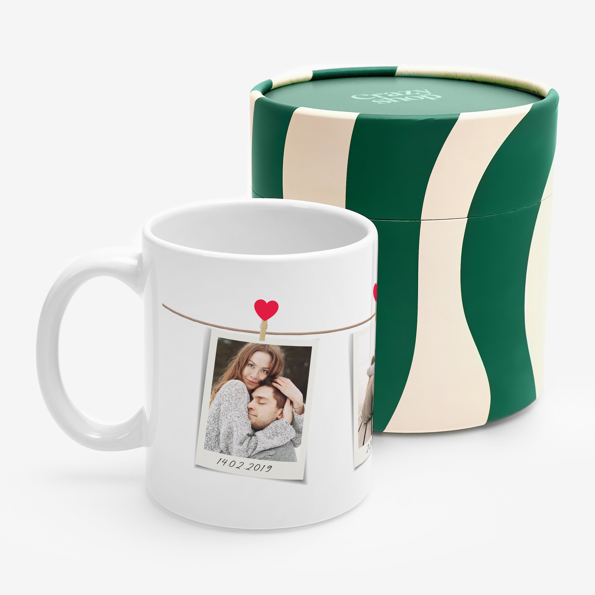 Fotokubek w tubie prezentowej - Wspomnienia - sentymentalny prezent