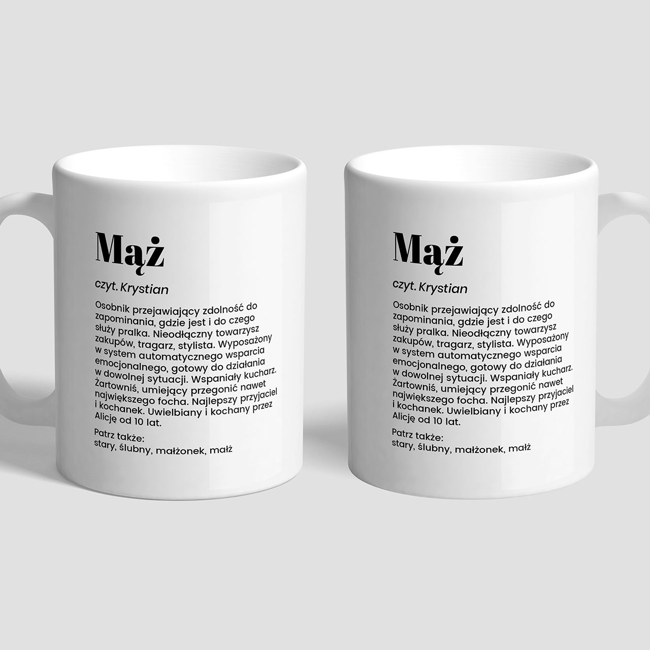 Personalizowany kubek dla męża - Definicja