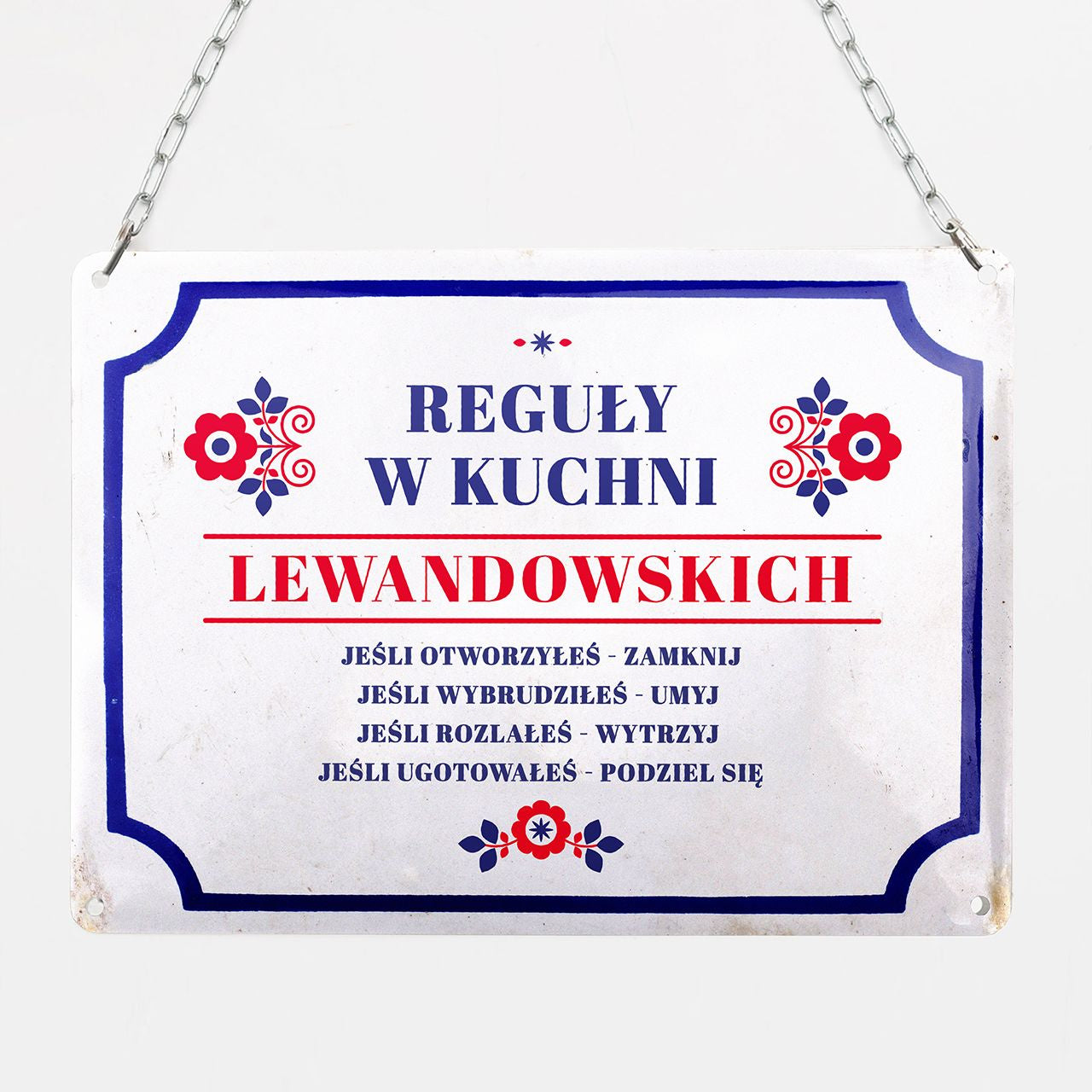 Tabliczka z nadrukiem do kuchni