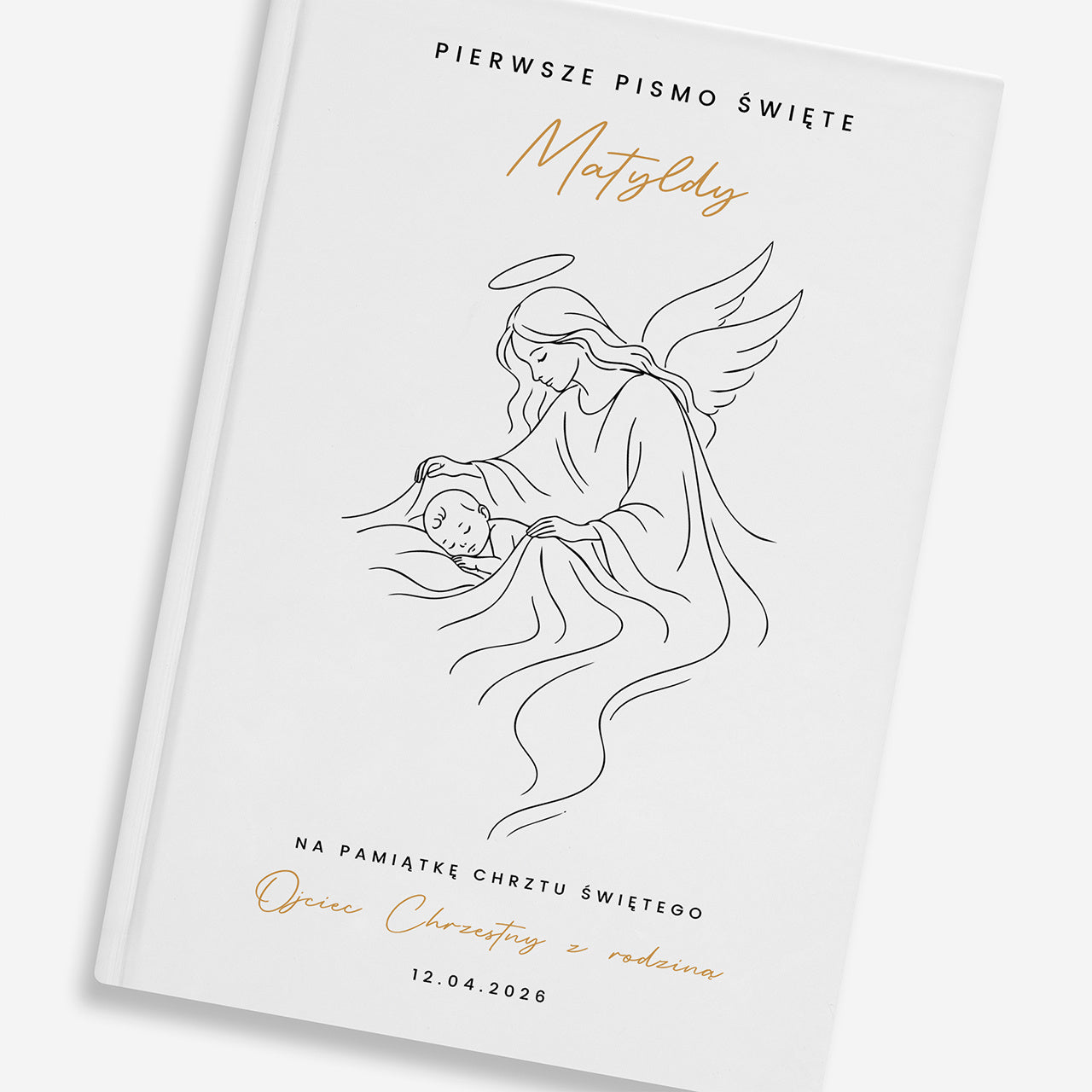 Personalizowana biblia na pamiątku Chrztu Świętego