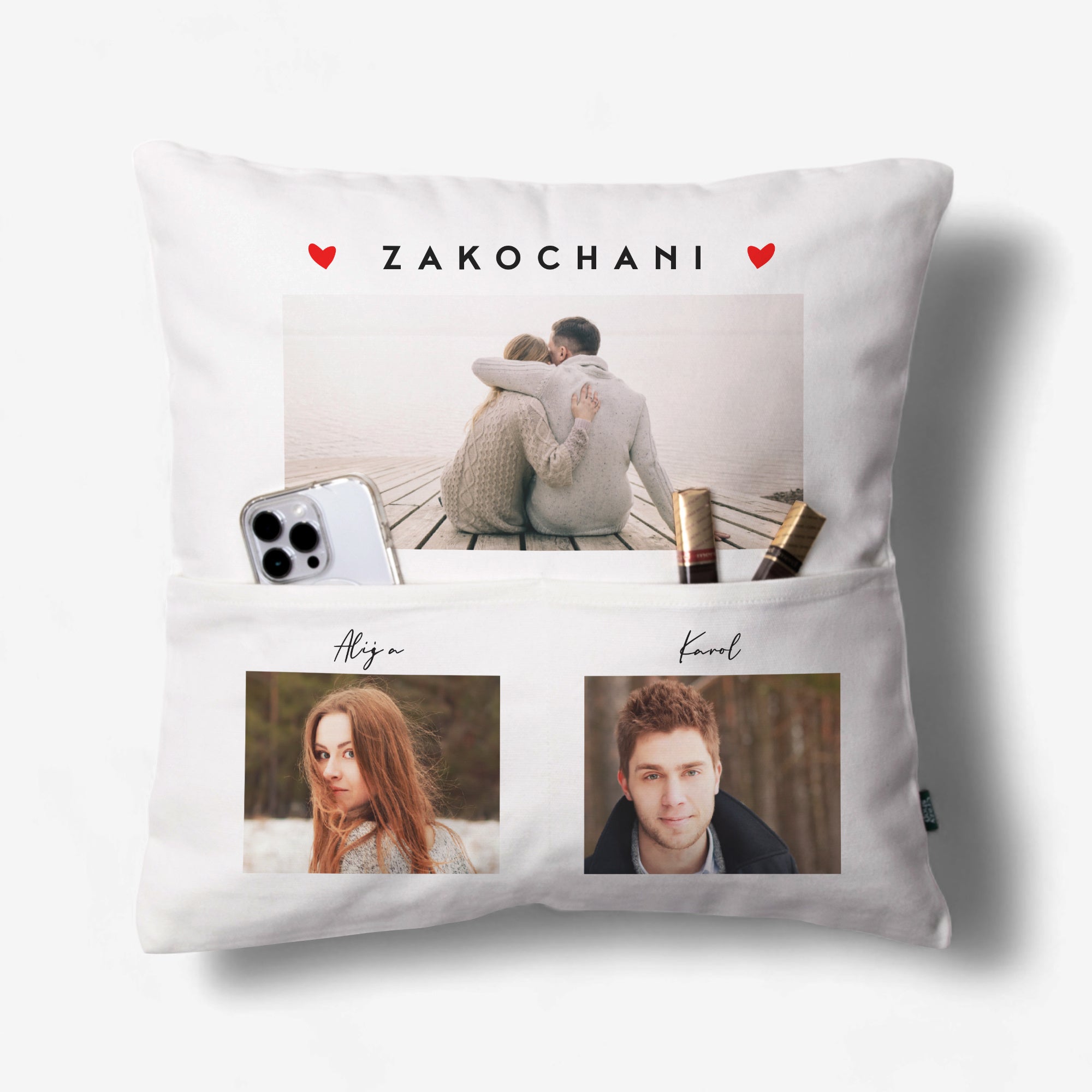 Poduszka ze zdjęciami - prezent na Rocznicę Związku