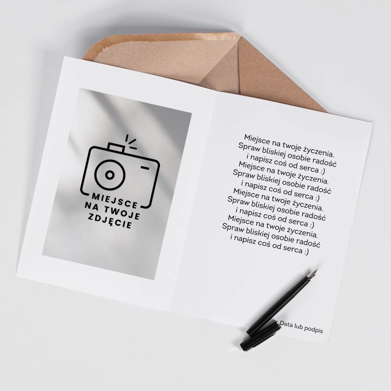 Personalizowana kartka A4 z własnym projektem