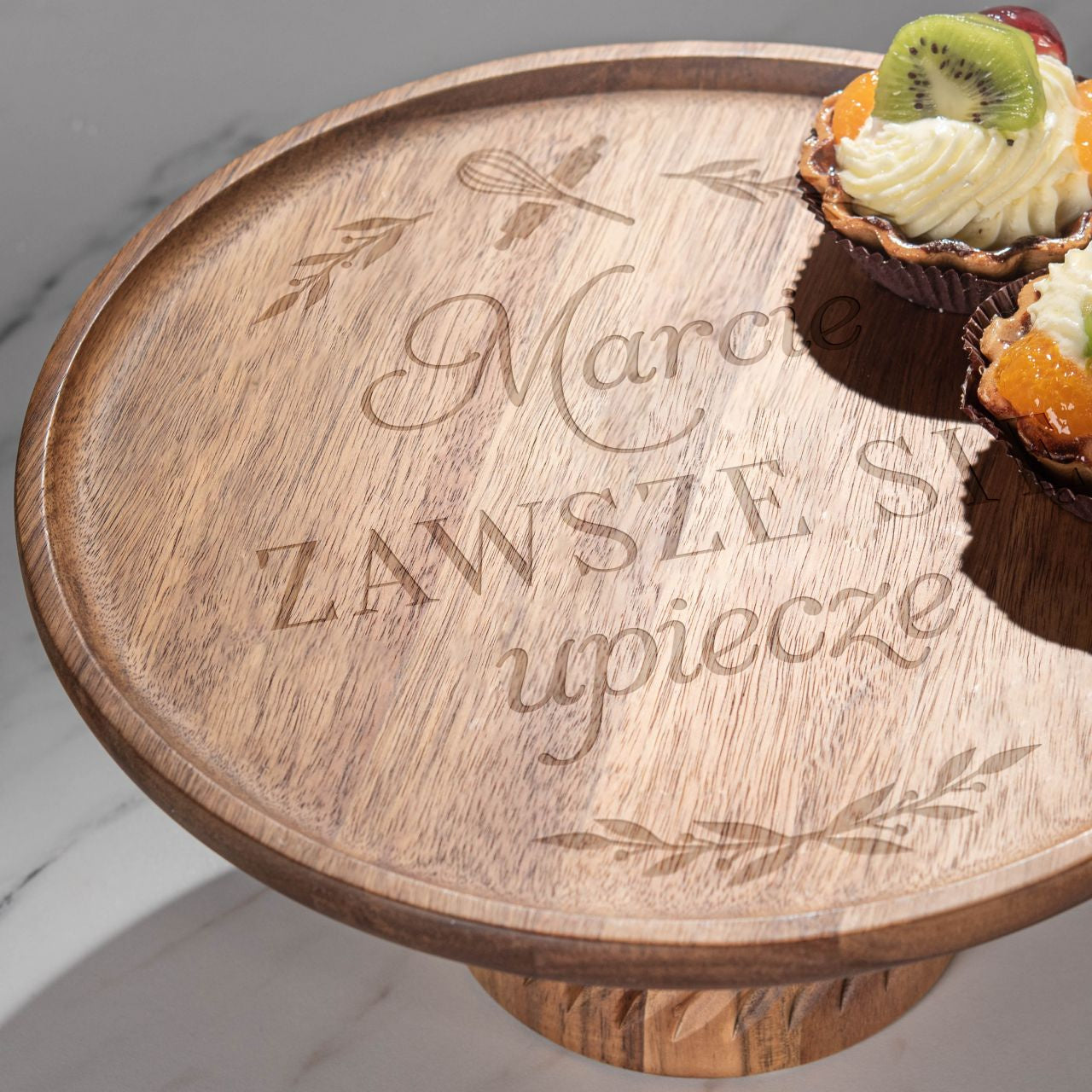 Akacjowa patera do serwowania - Zawsze Się Upiecze - prezent dla miłośniczki gotowania