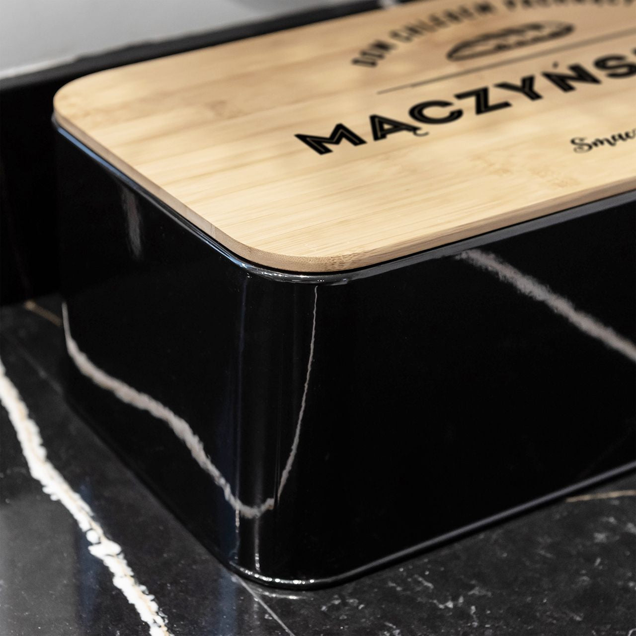 Personalizowany chlebak na prezent dla rodziców pojemnik na chleb pojemnik do chleba chlebak na pieczywo