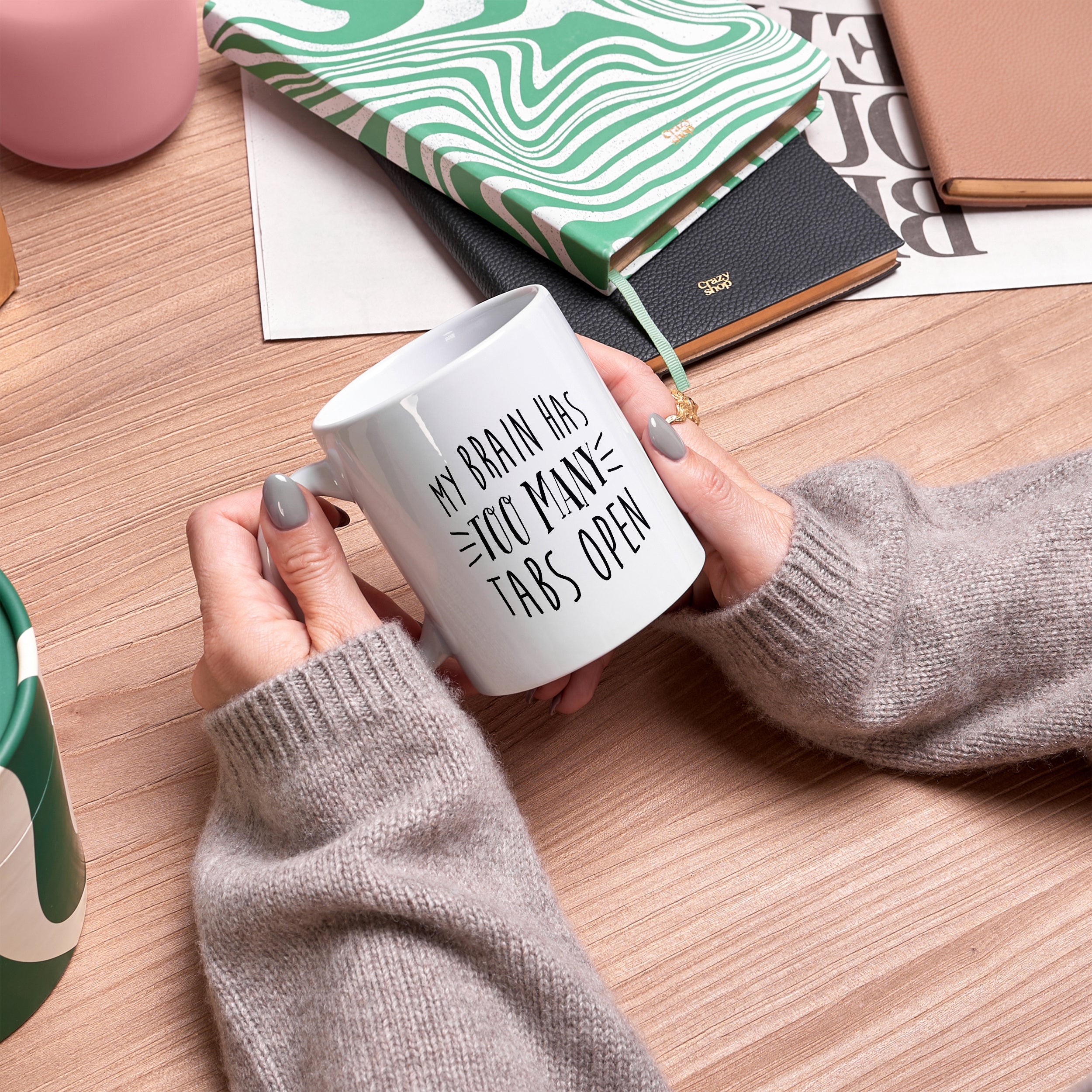 Kubek z imieniem - prezent dla geeka kubek z nadrukiem personalizowany kubek prezent dla geniusza