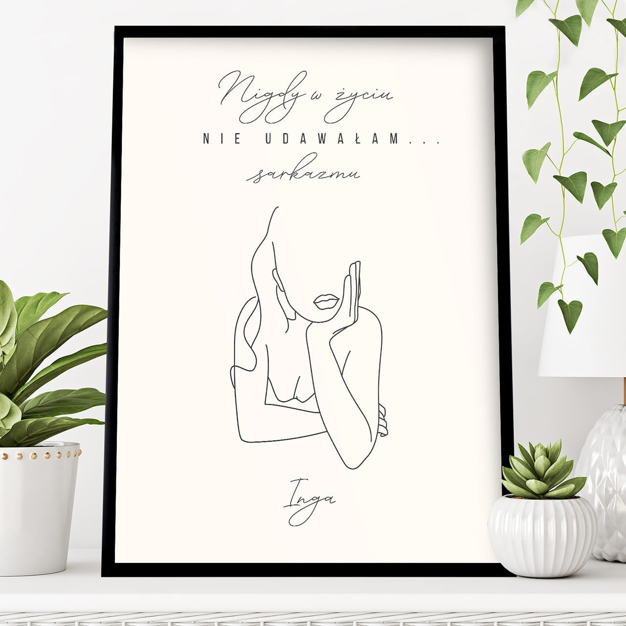 Personalizowany plakat na Dzień Kobiet - nigdy w życiu prezent na dzień kobiet plakat personalizowany