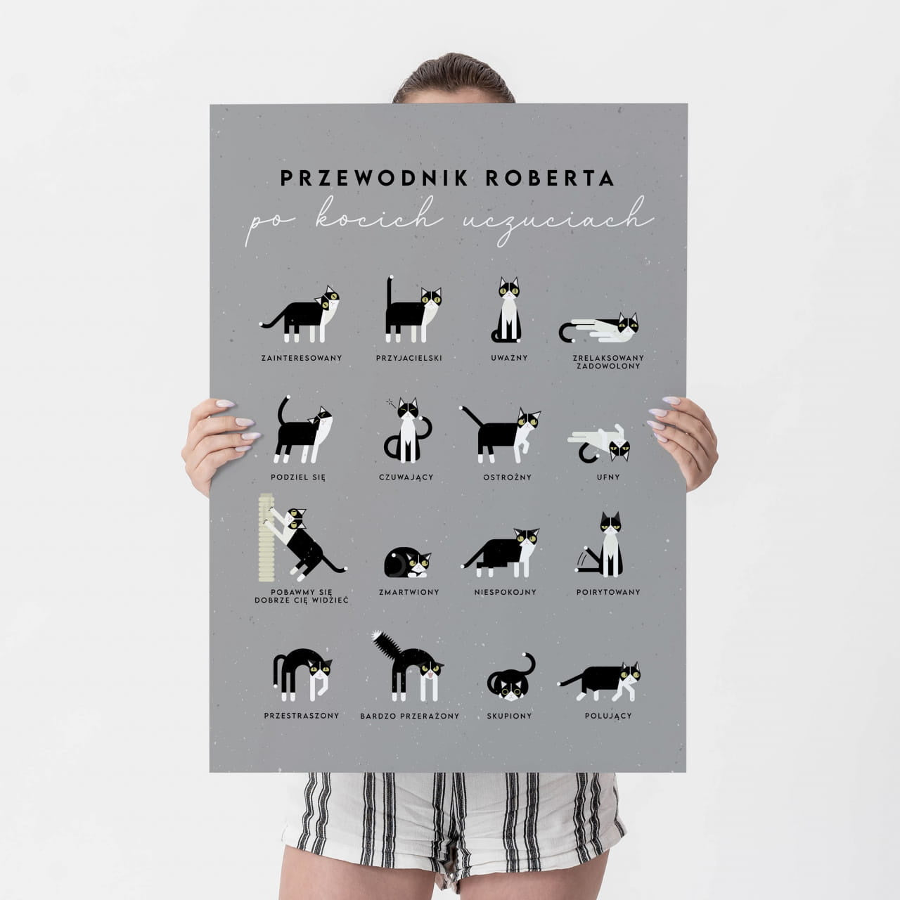 Personalizowany plakat z kotami