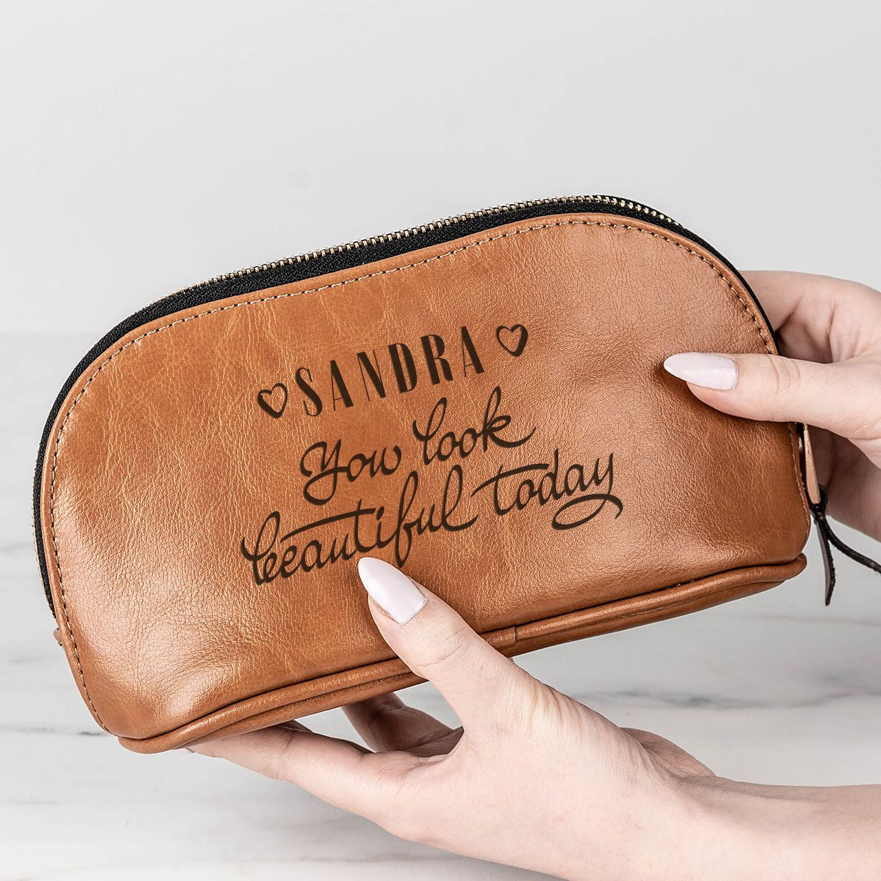 Personalizowana kosmetyczka damska - prezent dla dziewczyny prezent na rocznicę dla dziewczyny damska kosmetyczka