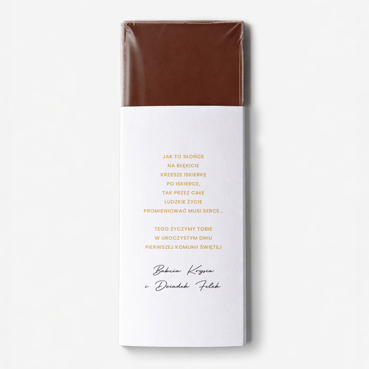 Personalizowana czekolada dla dziewczynki na komunię czekolada na komunię prezent na Komunię dla dziewczynki 