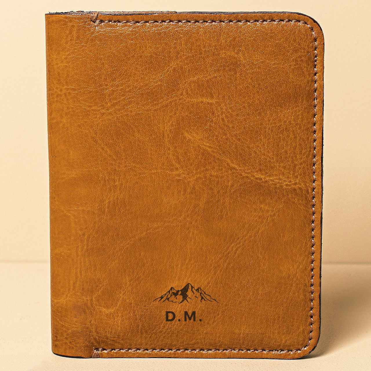 Portfel męski ze skóry naturalnej - prezent dla wielbiciela gór