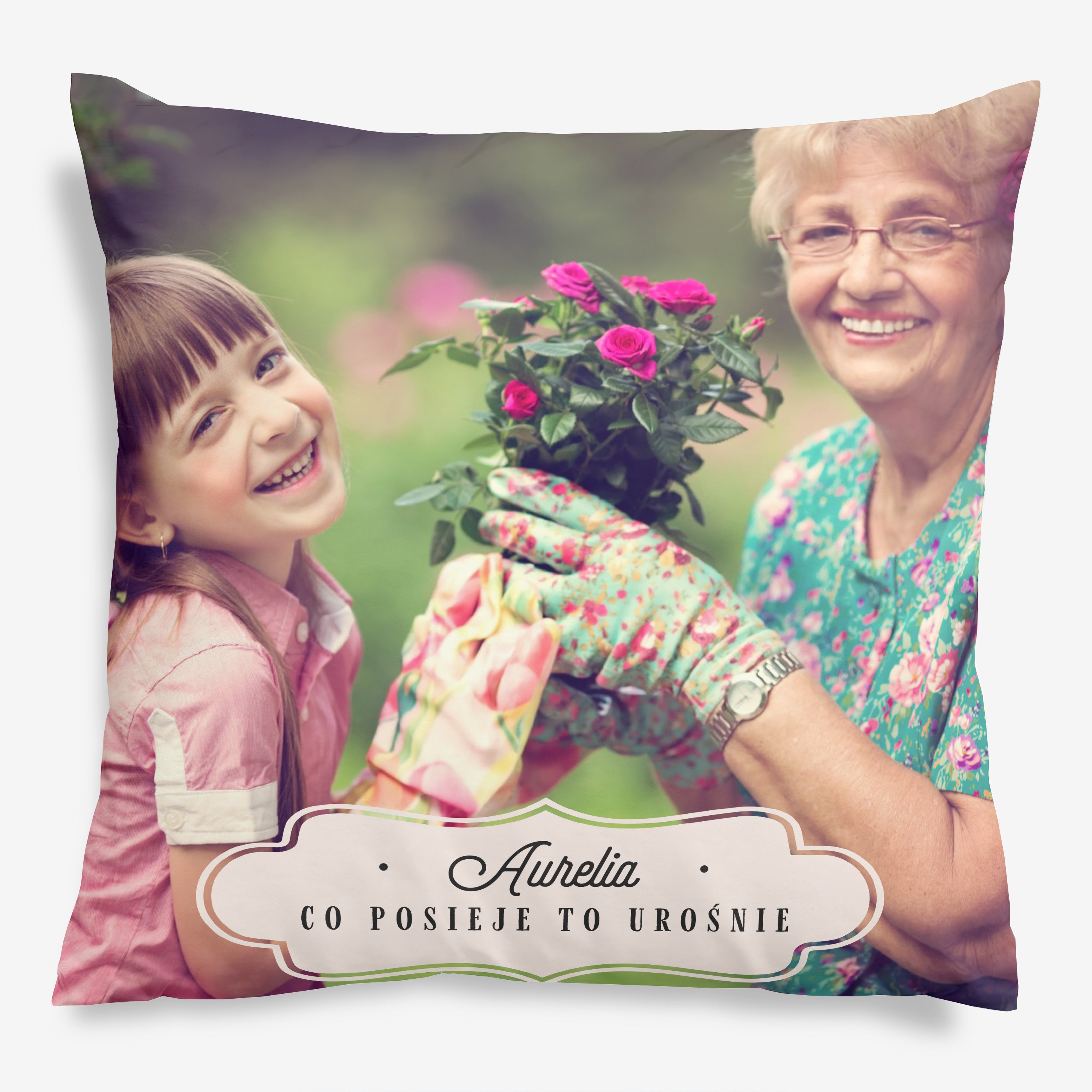 Poduszka personalizowana dla babci - prezent ze zdjęciem