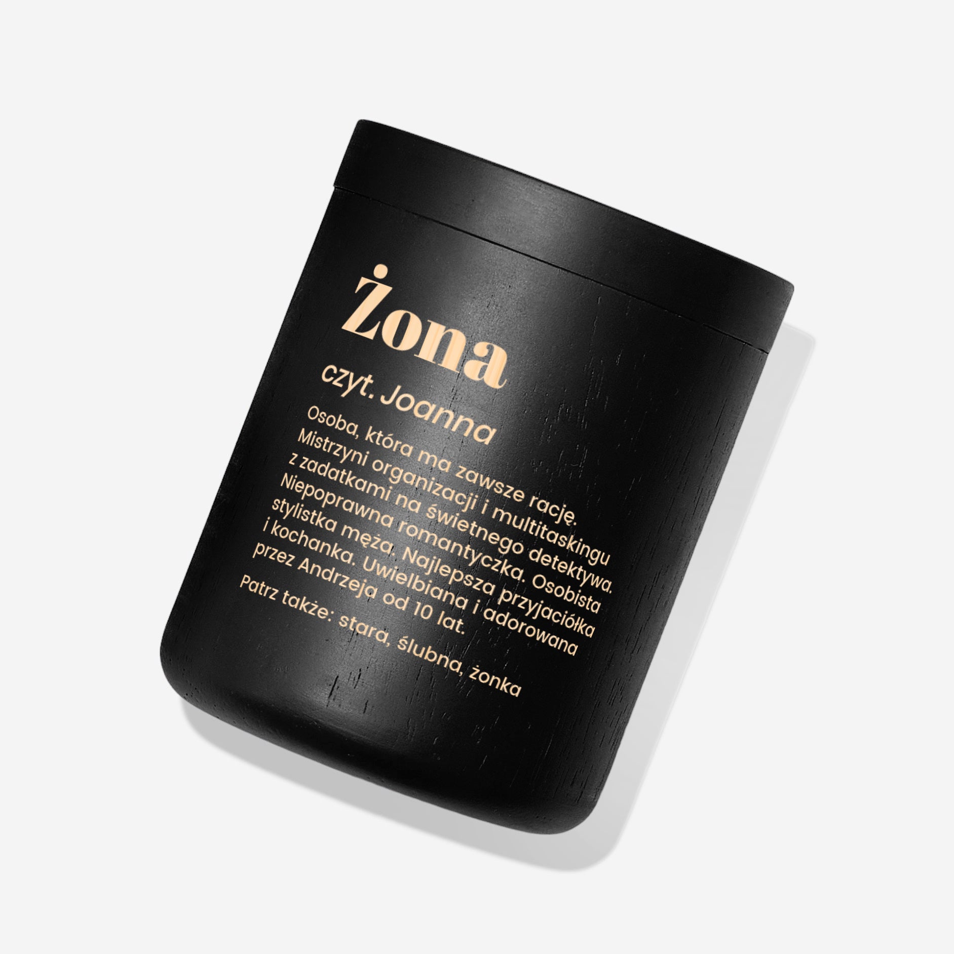 Personalizowana świeca z grawerem dla żony - definicja
