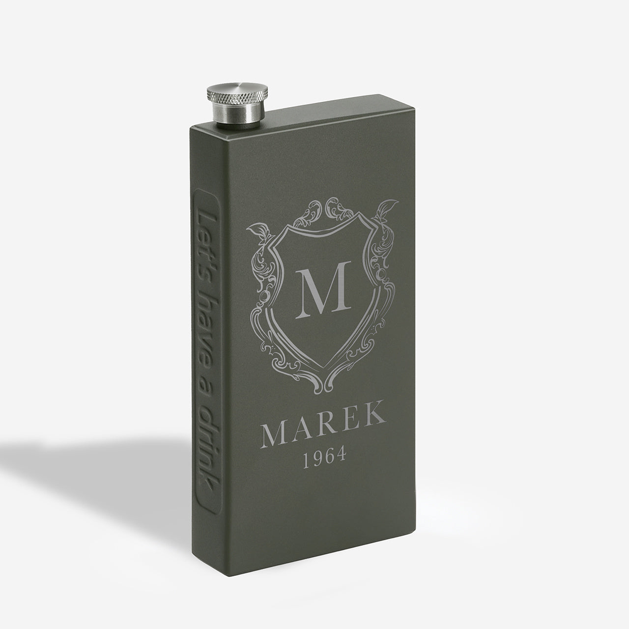 Elegancka piersiówka urodzinowa