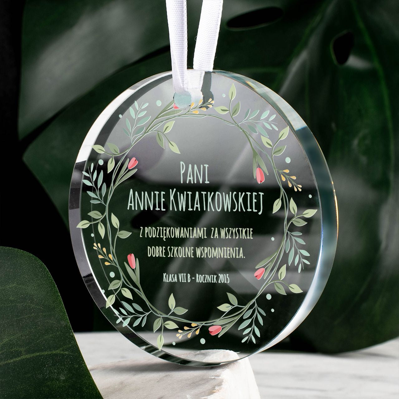 Zawieszka dla nauczycielki - upominek dla wychowawczyni