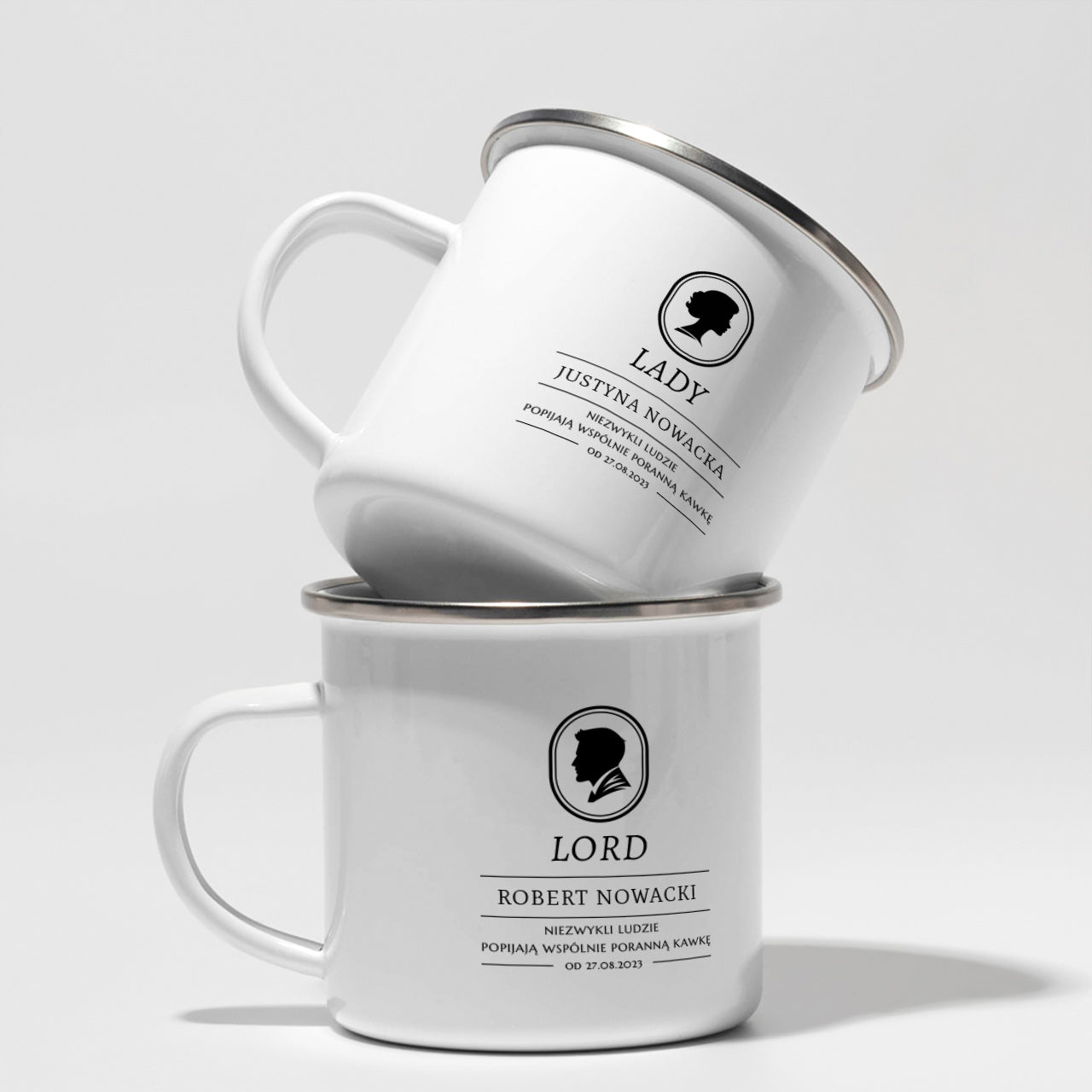 Komplet kubków - prezent na rocznicę ślubu dla znajomych