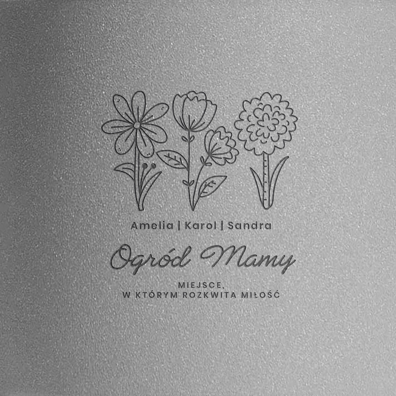 Grawerowana doniczka dla mamy od dzieci doniczka z grawerem prezent dla mamy na Dzień Mamy