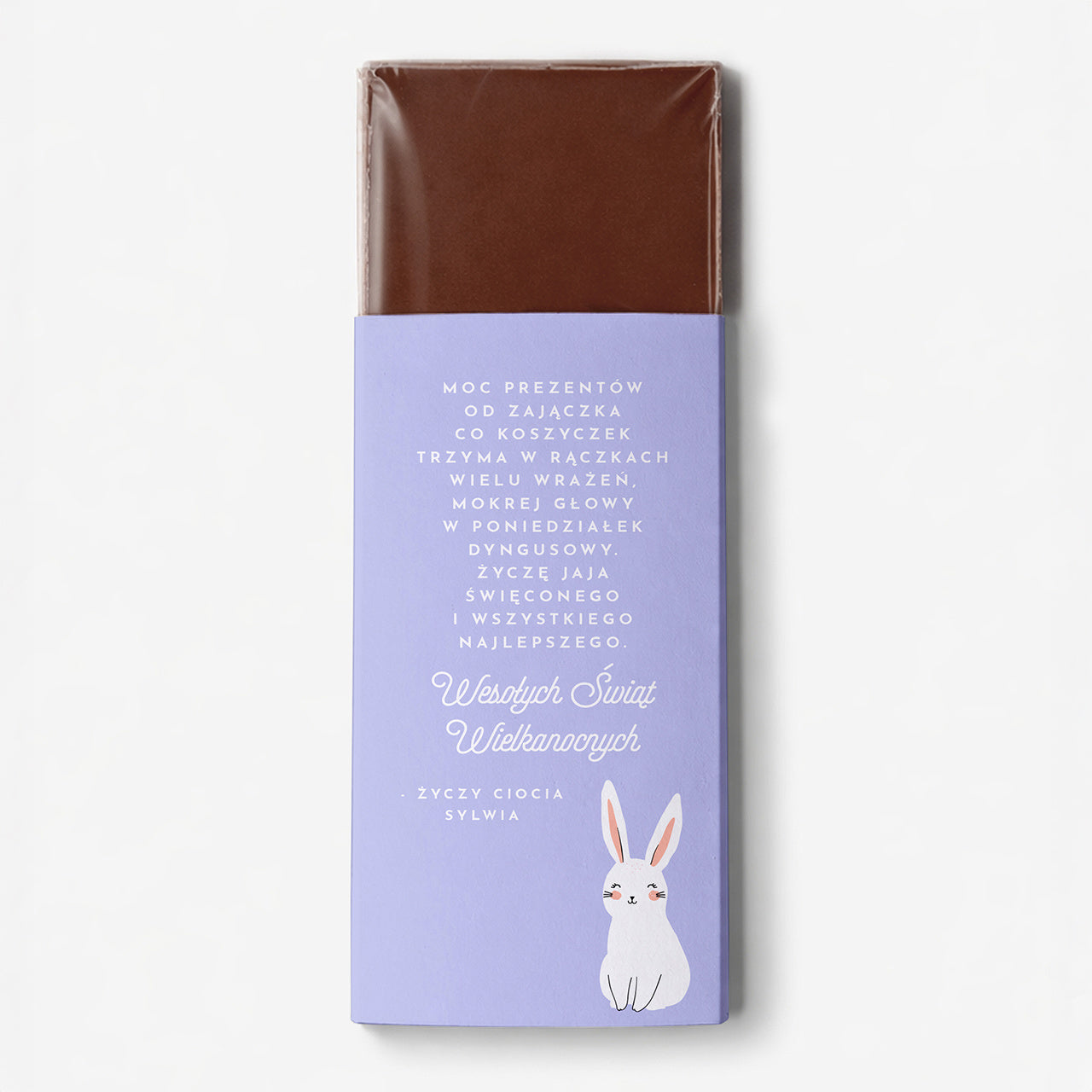 Personalizowana czekolada na wielkanoc