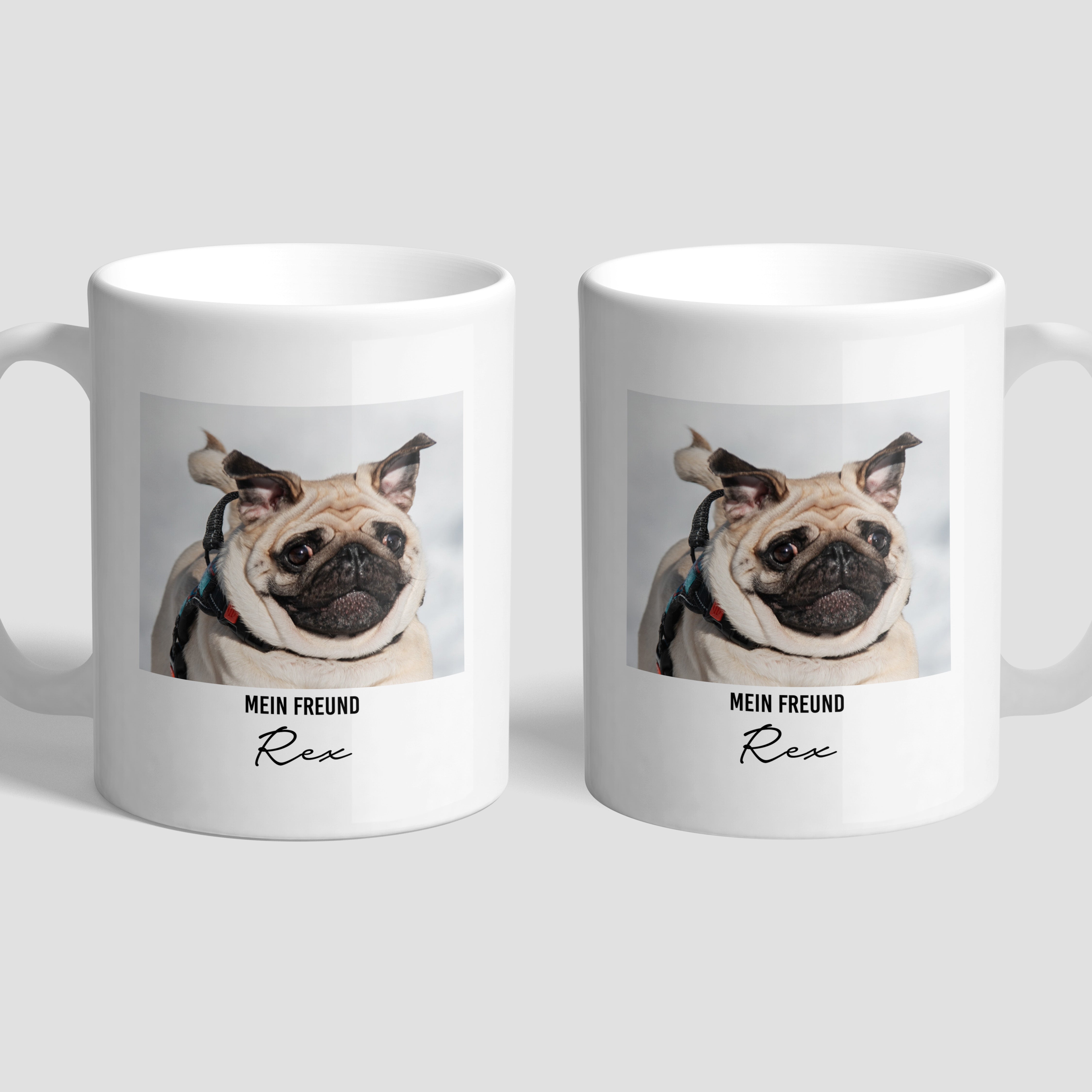 Tasse mit Foto FREUND Geschenk für Hundeliebhaber