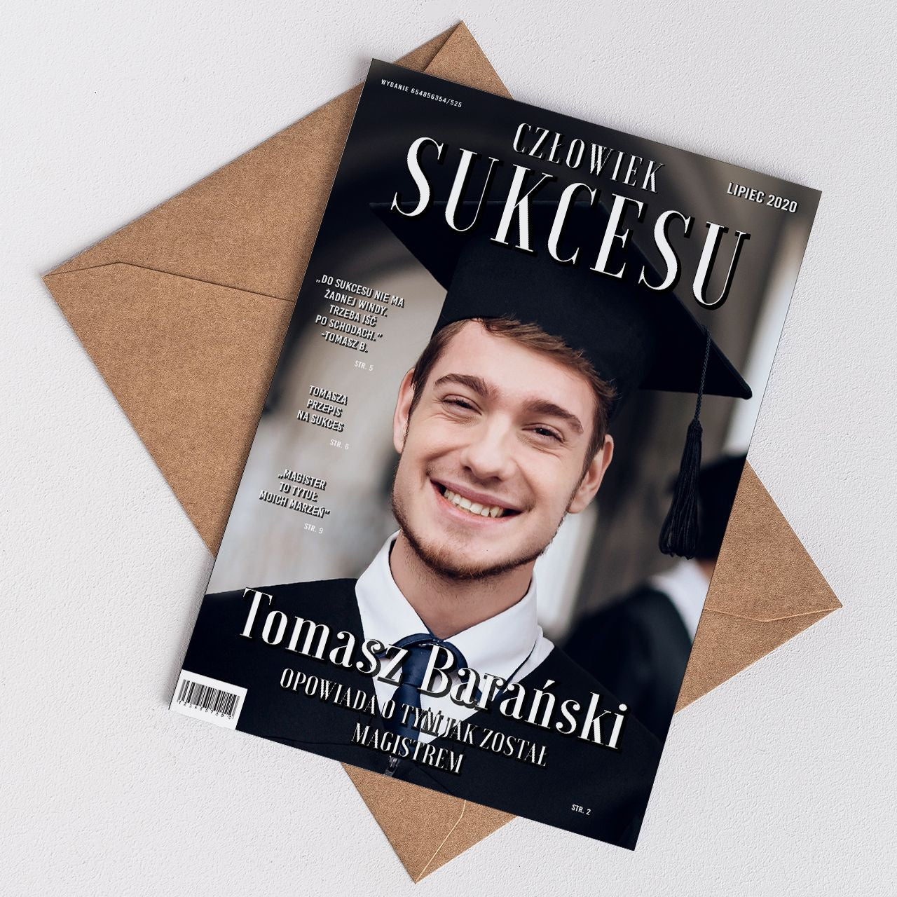 Kartka personalizowana na zakończenie studiów