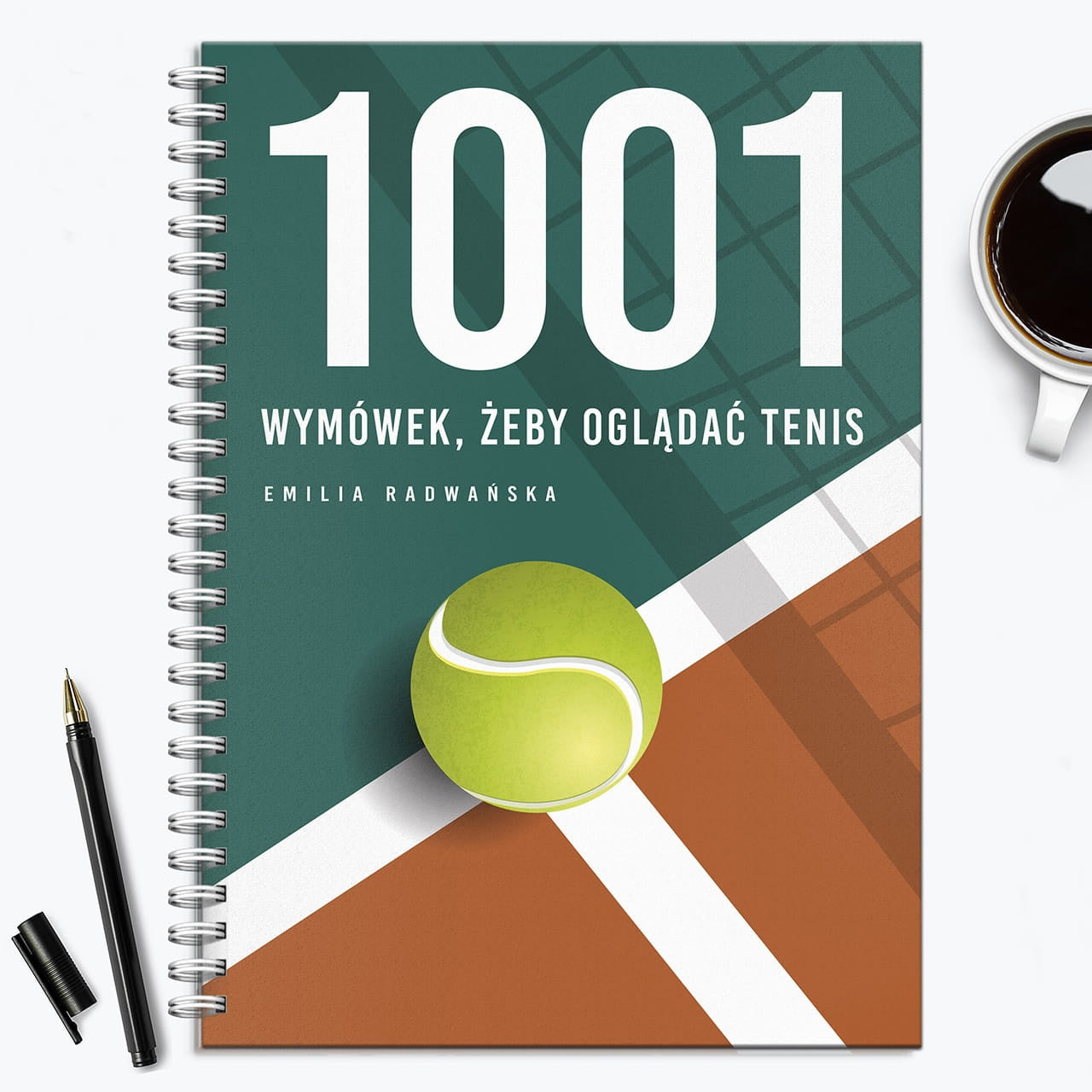 Personalizowany notatnik dla fana tenisa notes personalizowany prezent dla sportowca