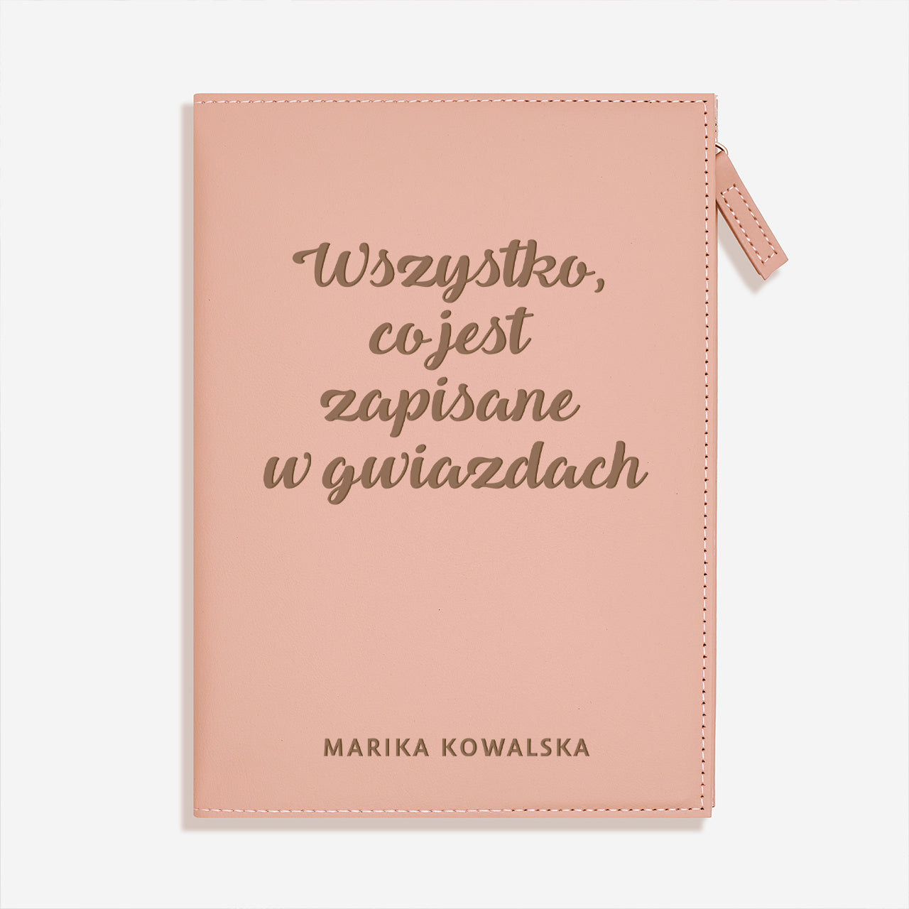 Notatnik z zamkiem ZAPISANE W GWIAZDACH  personalizowany notatnik prezent dla zodiakary