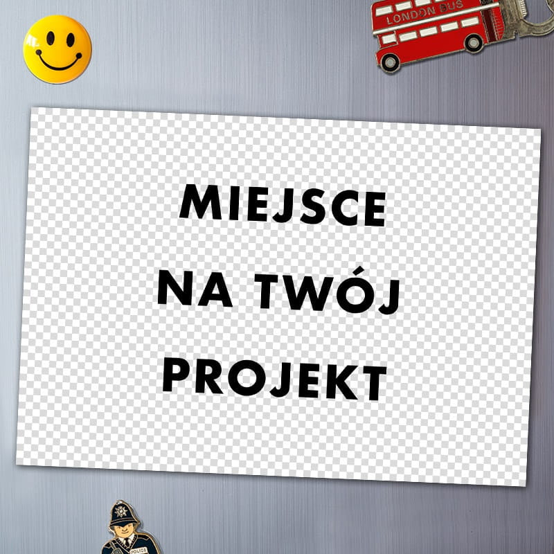 Personalizowany magnes na lodówkę z własnym projektem