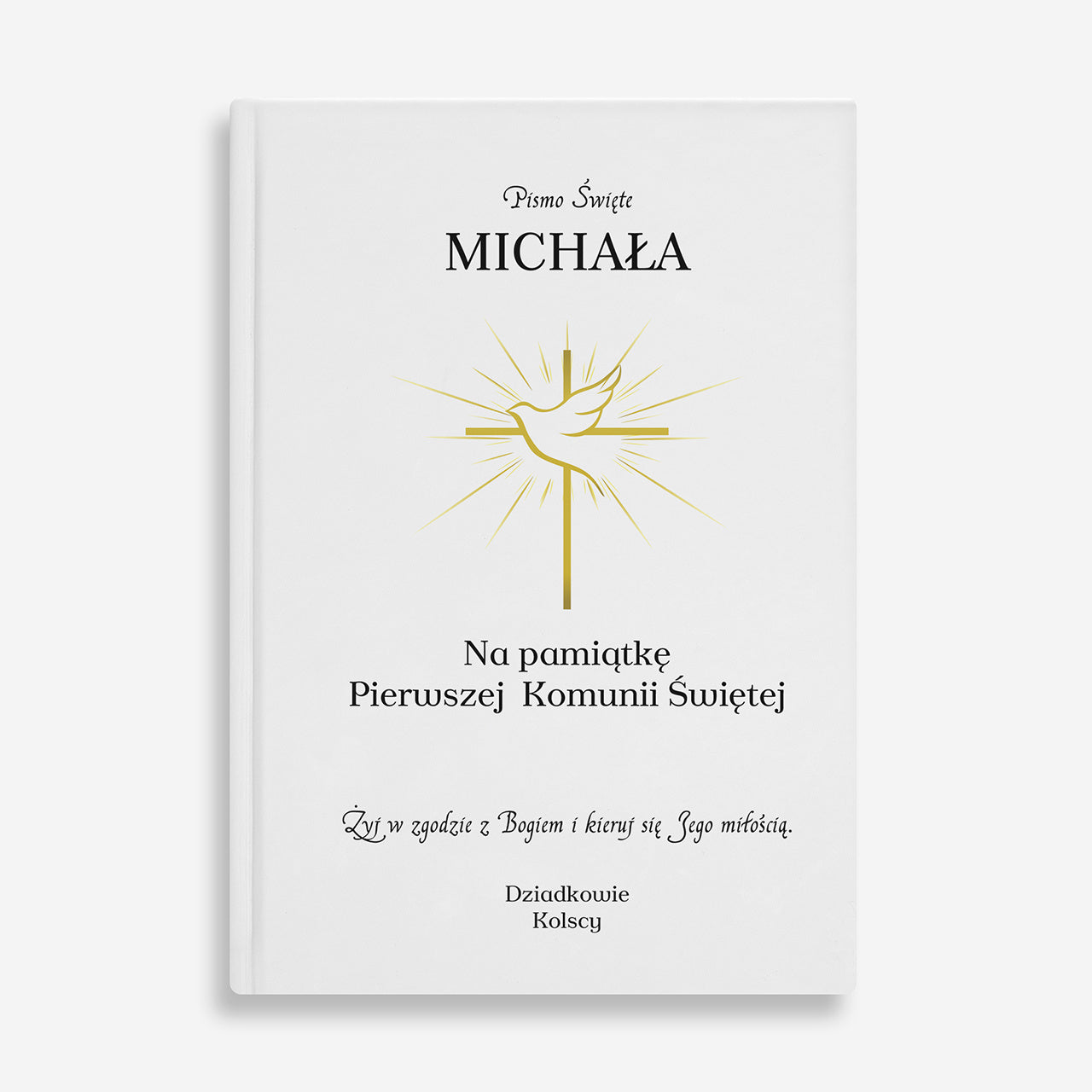 Personalizowana biblia na Komunię prezent na Komunię biblia dla dzieci na Komunię