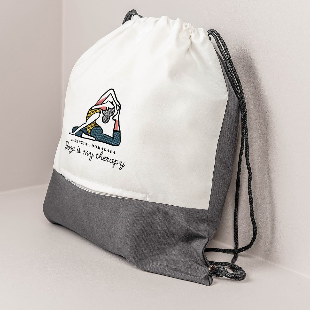 Personalizowany worek - prezent dla joginki prezent dla kobiety worek personalizowany worek z nadrukiem