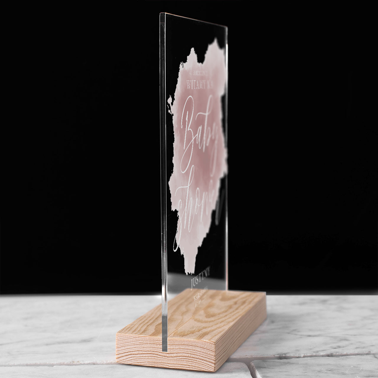 Statuetka z nadrukiem - baby shower girl