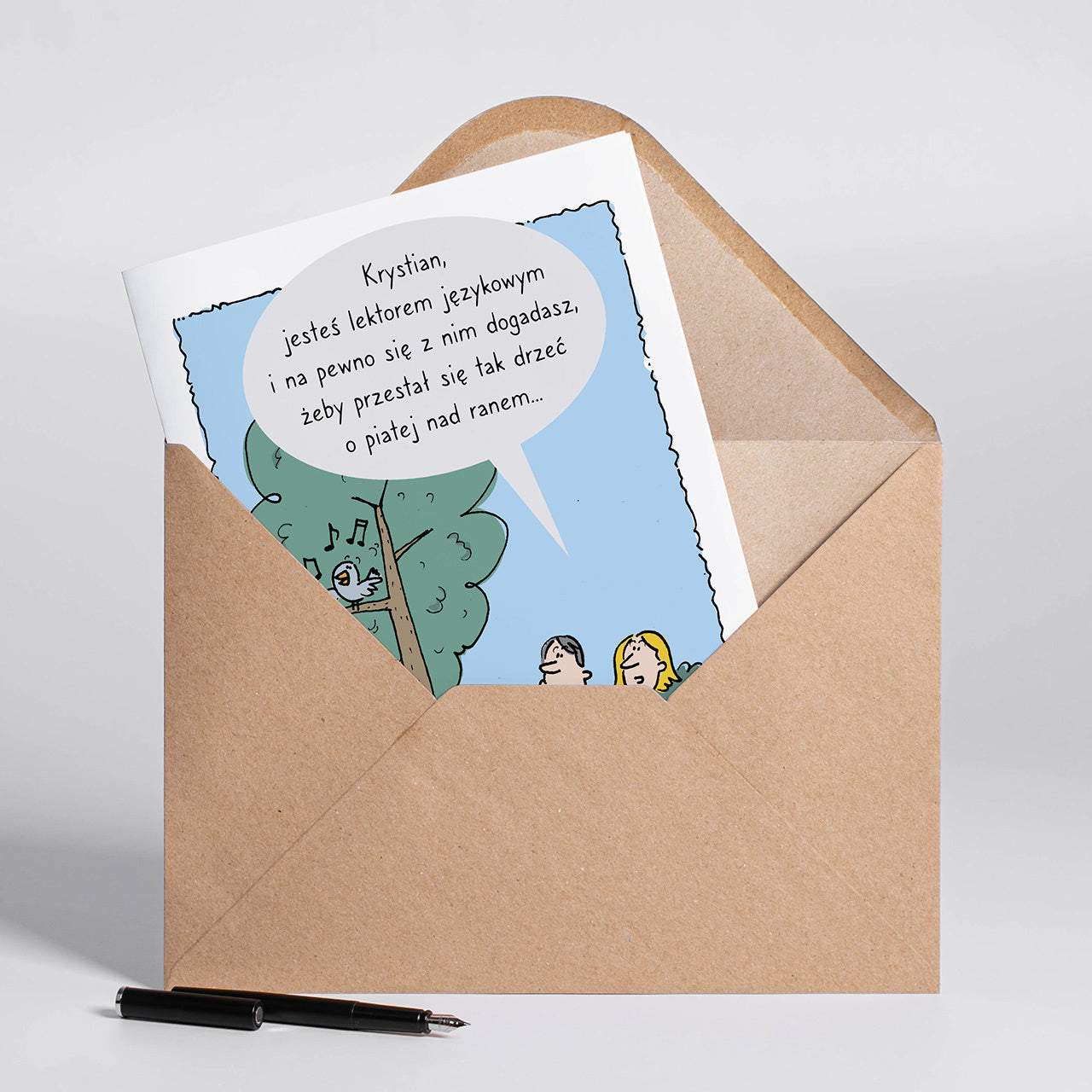 Kartka dla lektora językowego - personalizowana A4