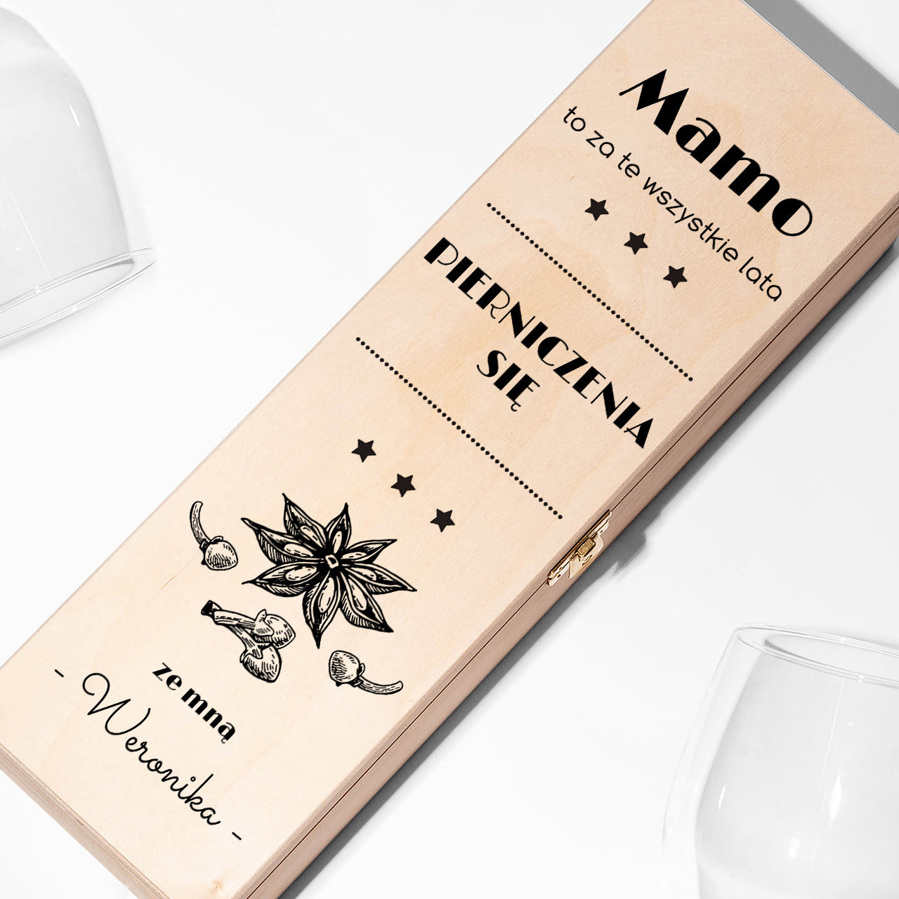 Skrzynka do wina na prezent dla mamy