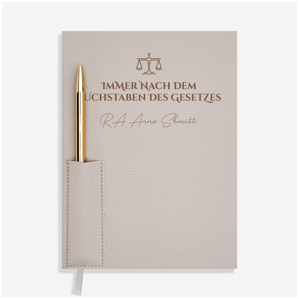 Planer mit Kugelschreiber GESCHENK FÜR EINE JURISTIN