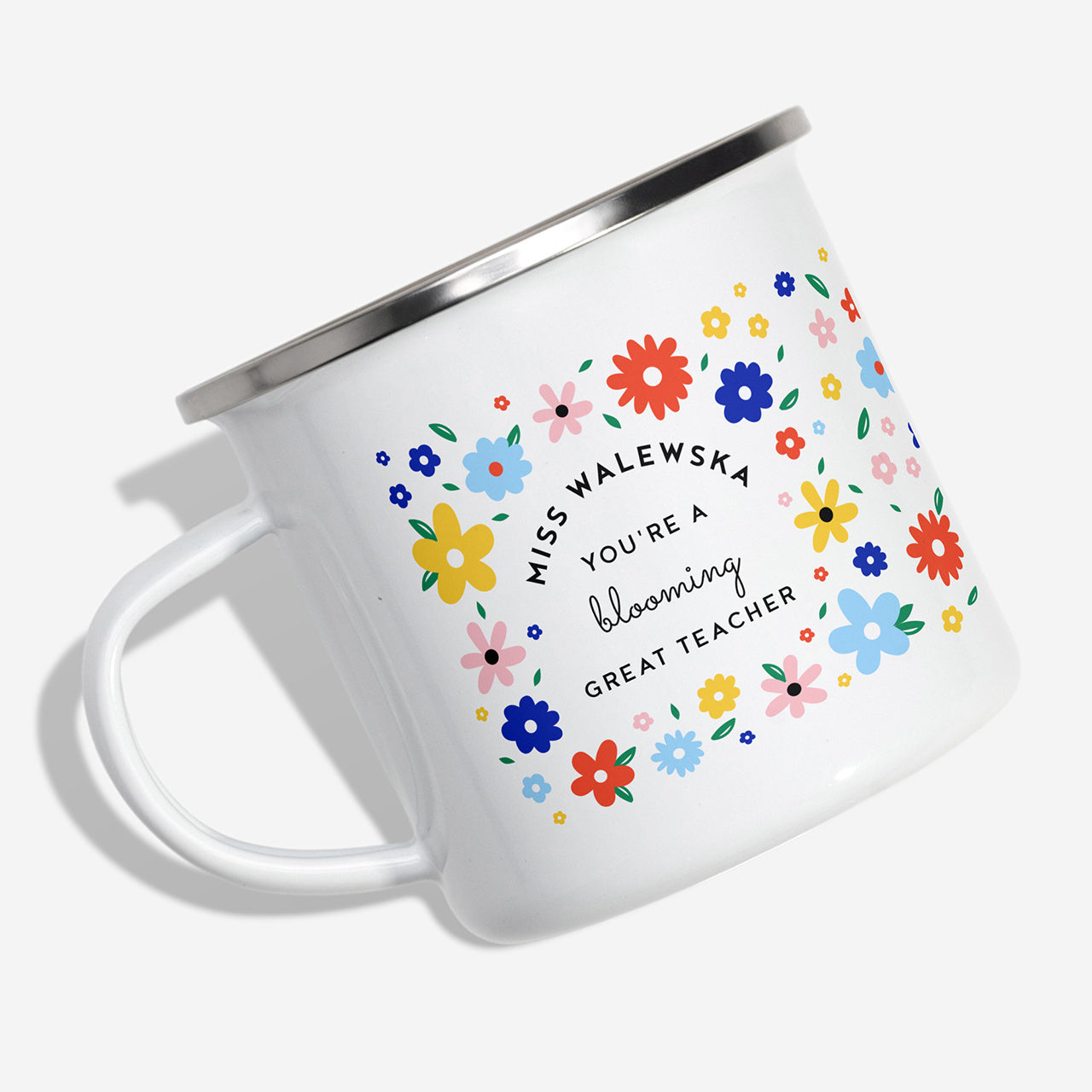 Kubek dla nauczyciela j. angielskiego - Blooming Great Techer kubek z nadrukiem prezent na Dzień Nauczyciela