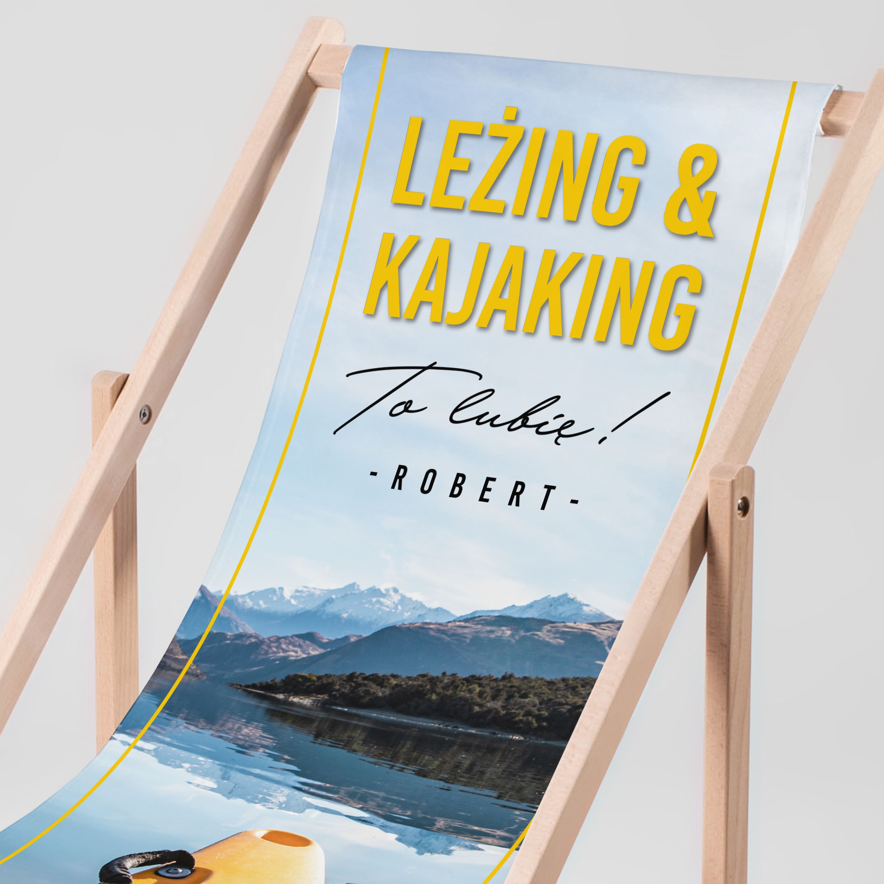Personalizowany leżak dla kajakarza