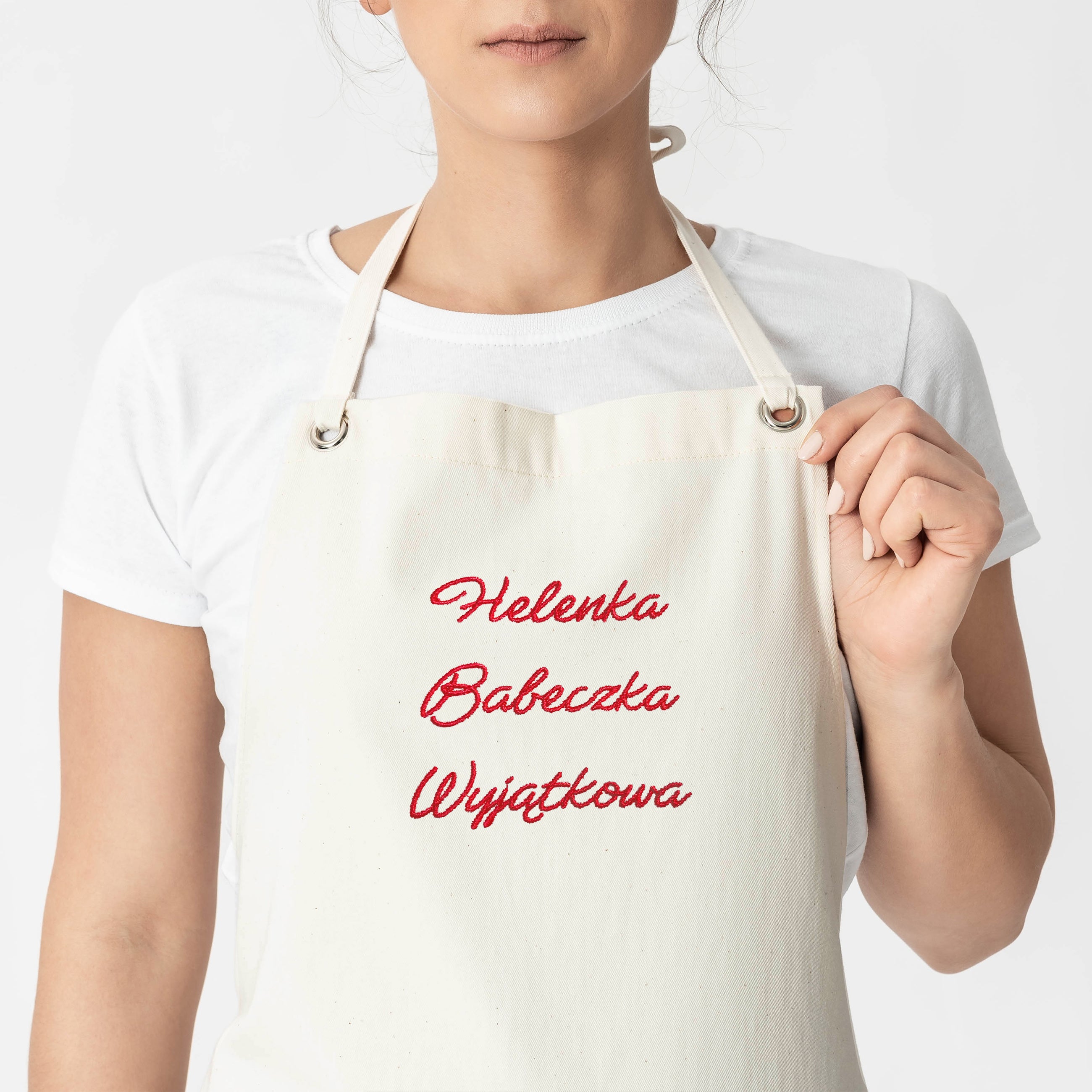 Kuchenny fartuch dla kobiety - babeczka wyjątkowa