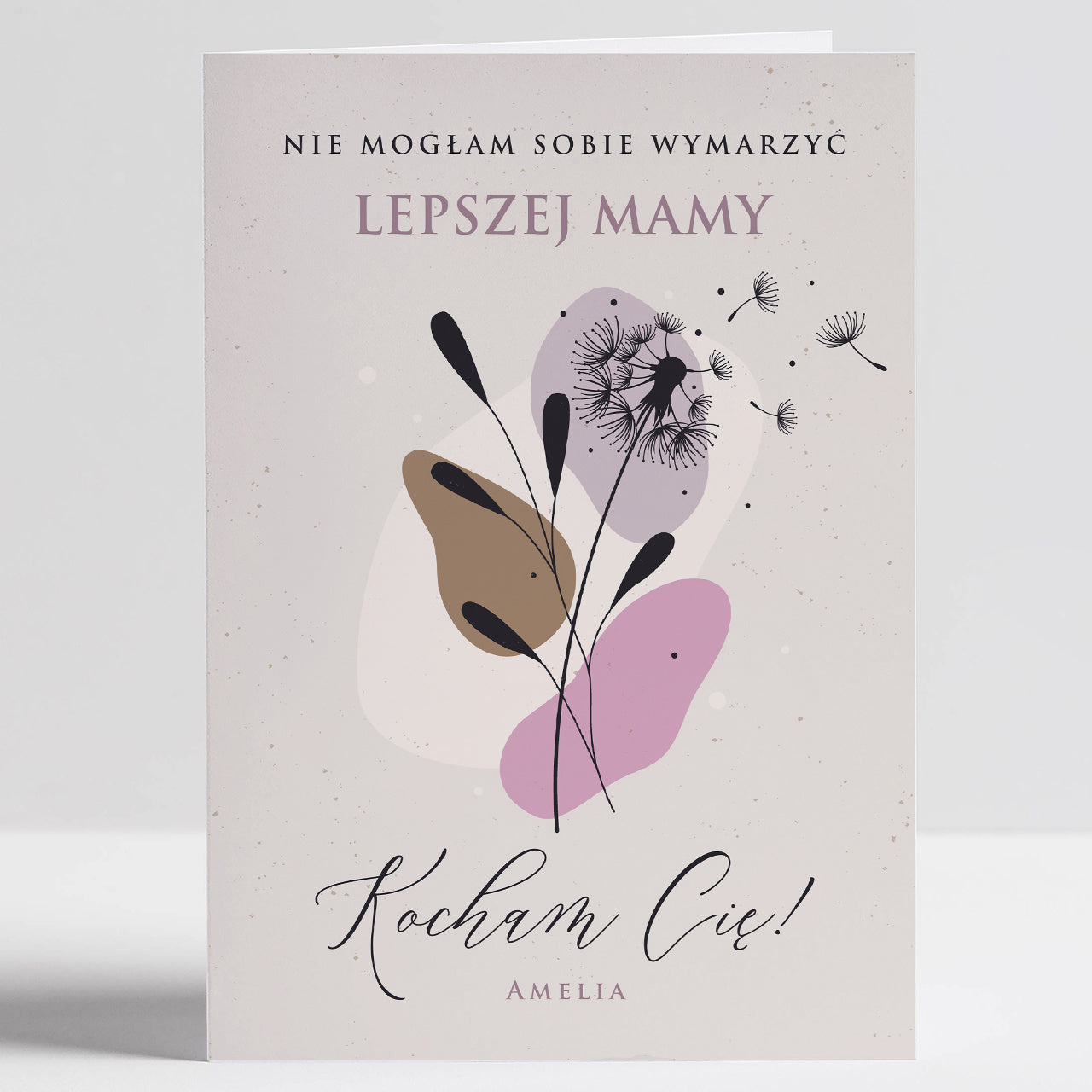 Personalizowana kartka dla mamy - kartka na Dzień Mamy