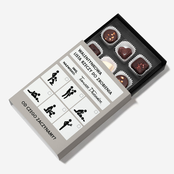 Walentynki - czekoladki personalizowane czekoladki na Walentynki prezent na Walentynki dla niego