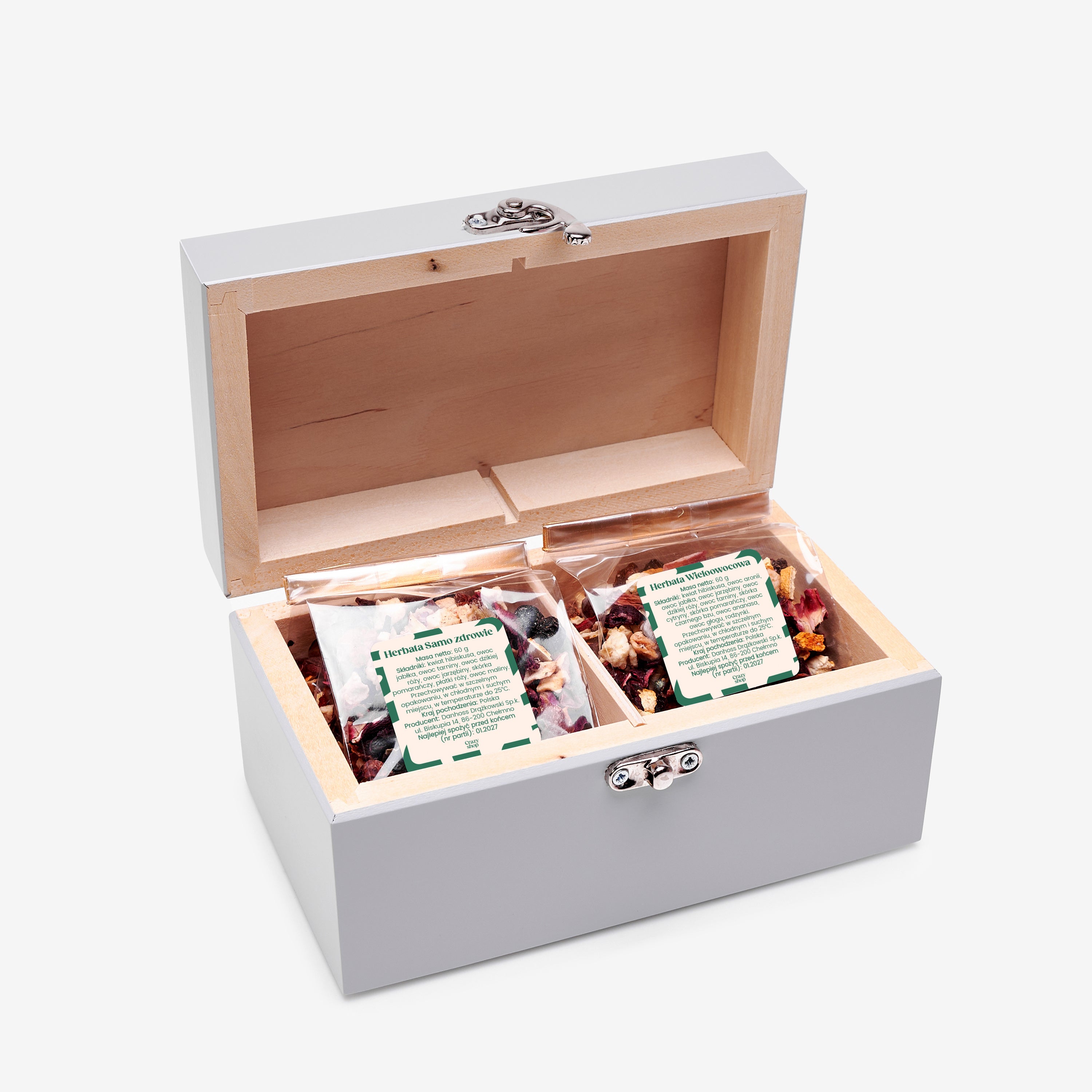 Zestaw herbatek w skrzynce - upominek dla żony