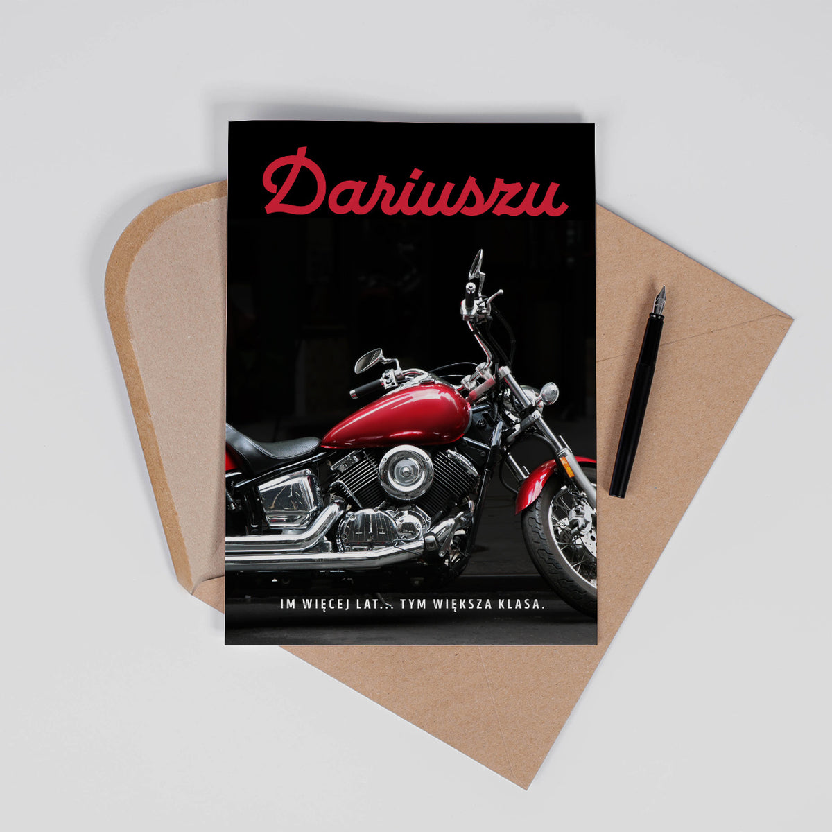 Kartka dla motocyklisty prezent dla motocyklisty na urodziny kartka urodzinowa motocykl
