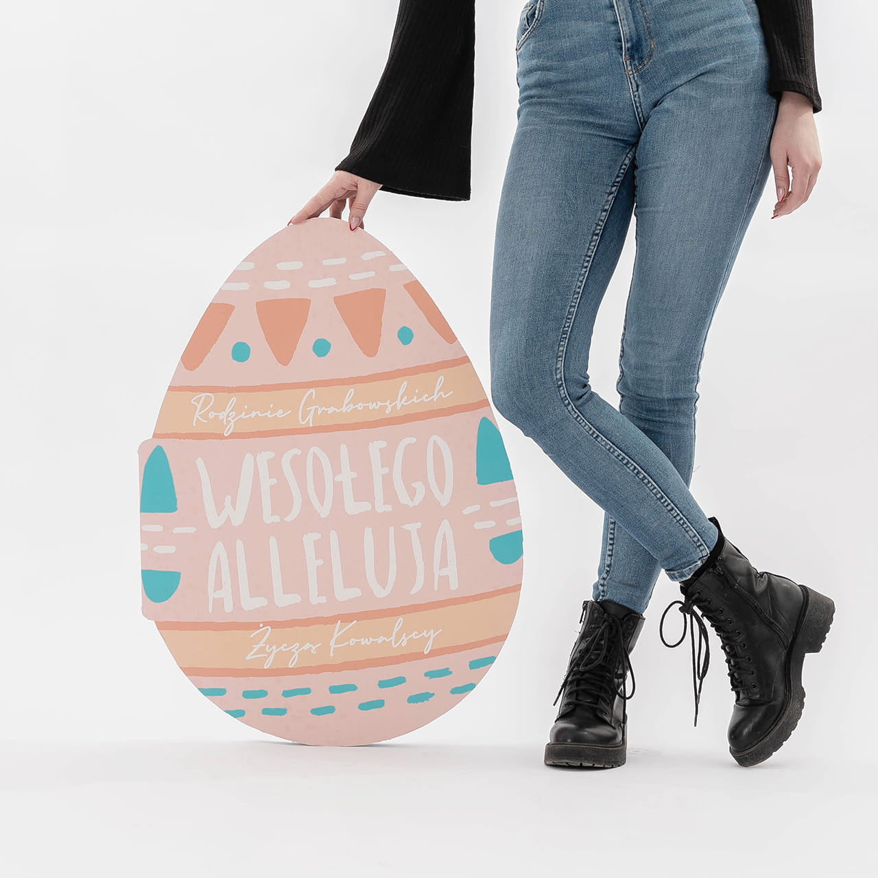 Personalizowana oryginalna kartka wielkanocna - Pisanka
