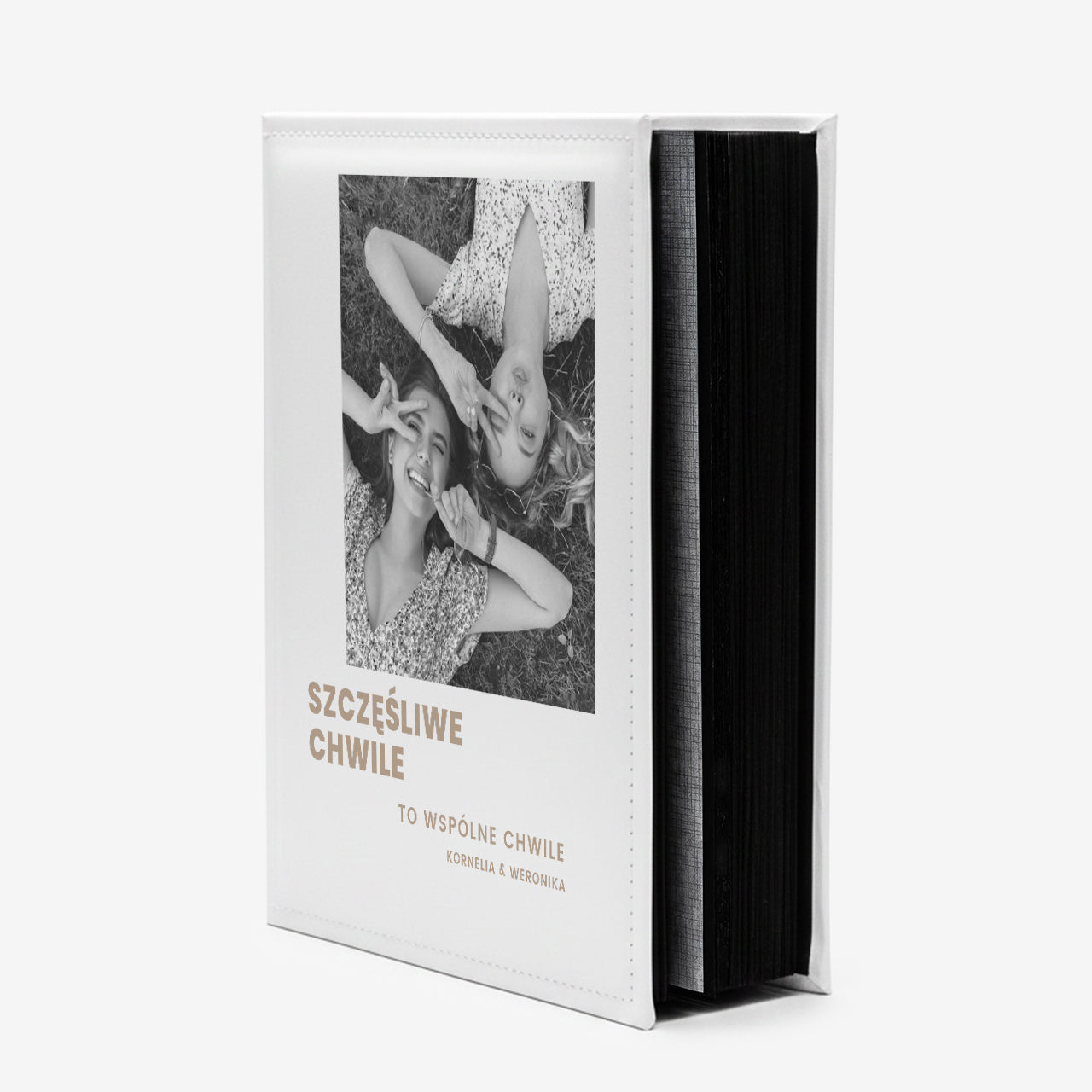 Personalizowany album na zdjęcia - Szczęśliwe Chwile - prezent na najlepszej przyjaciółki prezent dla przyjaciółki