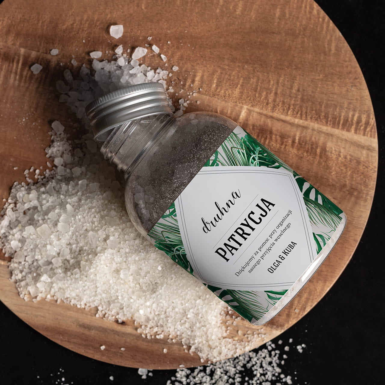 Sól do kąpieli personalizowana - podziękowanie dla druhny prezent dla druhny sól kąpielowa podziękowania dla druhny