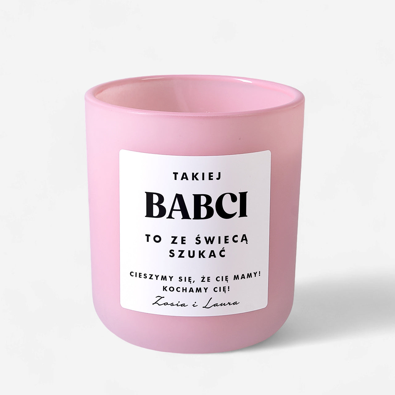 Sojowa świeca dla babci - Ze Świecą Szukać prezent dla babci świeca sojowa personalizowana