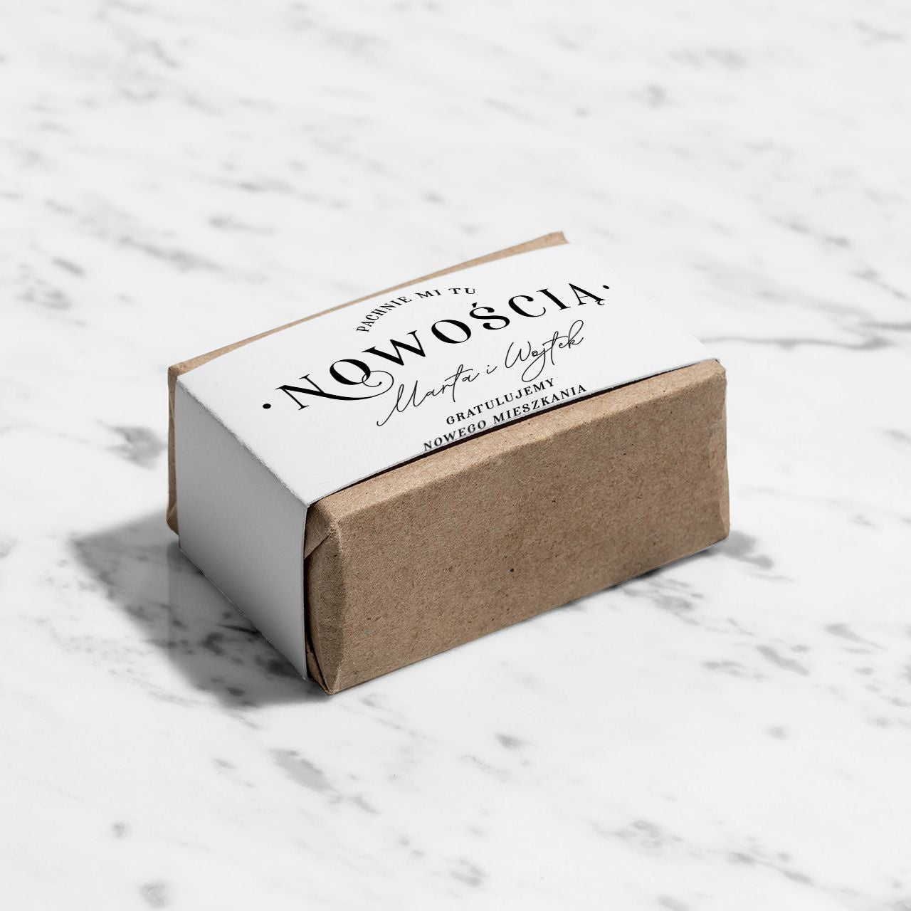 Mydło personalizowane - prezent na nowy dom prezent na parapetówkę prezent do nowego domu mydło na prezent