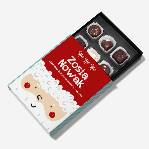 Bombonierka świąteczna HOHOHO upominek świąteczny czekoladki świąteczne upominek na święta czekoladki na święta