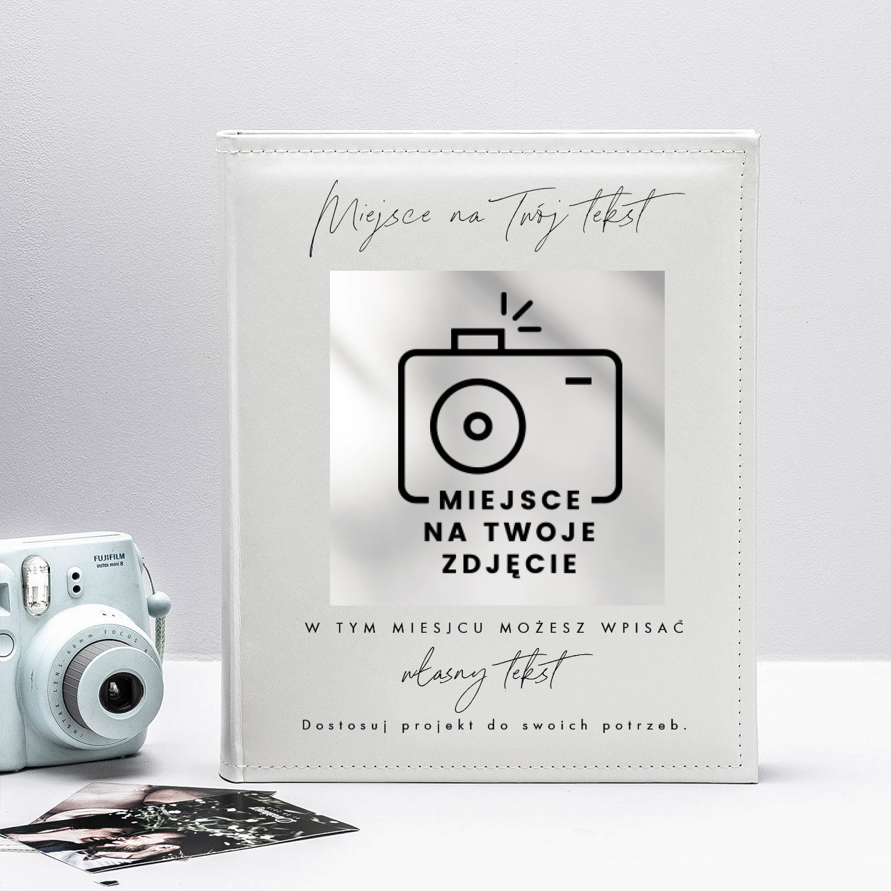 Personalizowany album z miejscem na Twój projekt prezent dla rodziców prezent dla dziadków