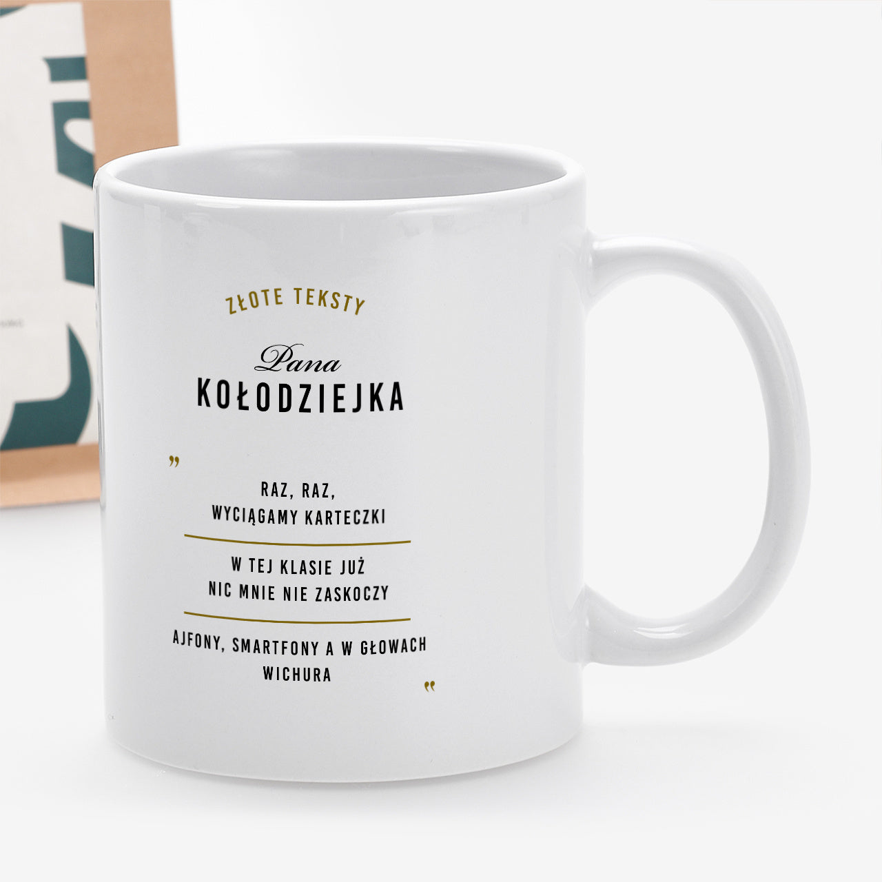 Personalizowany kubek i kawa - śmieszny prezent dla nauczyciela